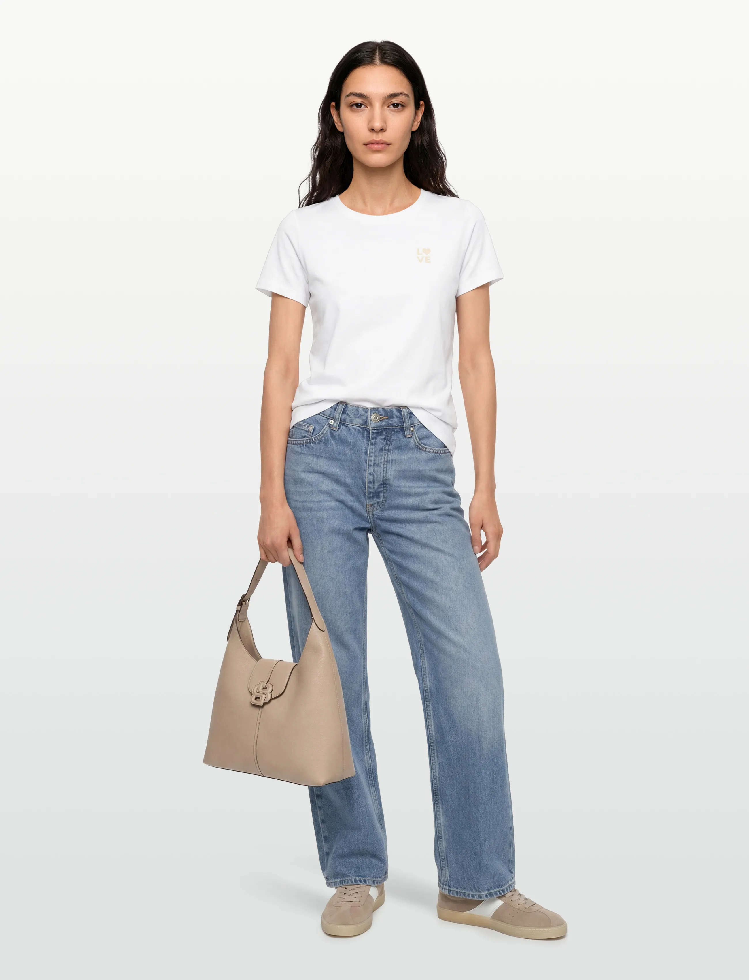 BOSS C_Elove_1 - T-shirts & Tops - WHITE / white