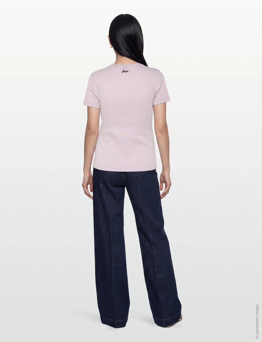 BOSS - C_Etine - t-shirts - light/pastel purple - 4