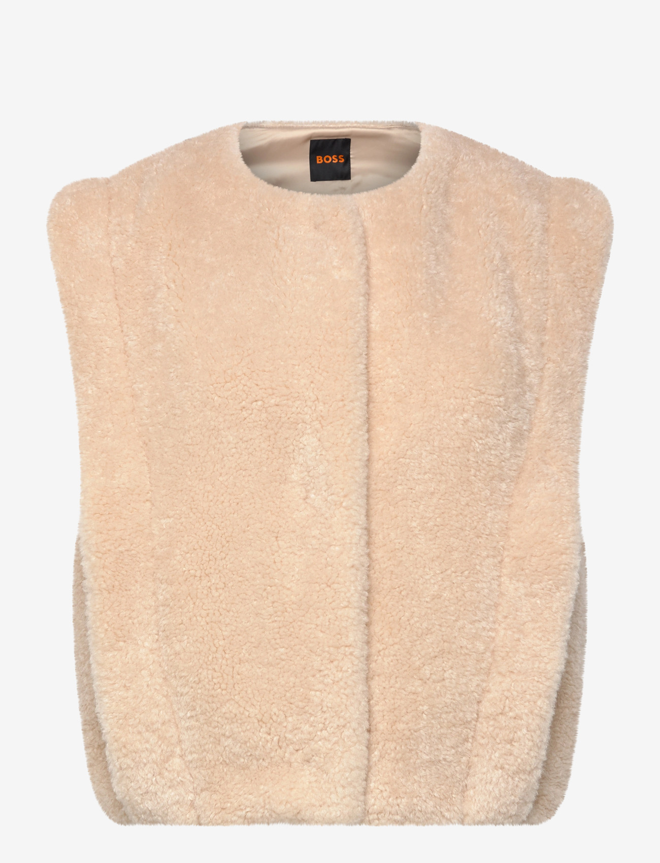 BOSS - C_Cosila - stickade västar - open beige - 0