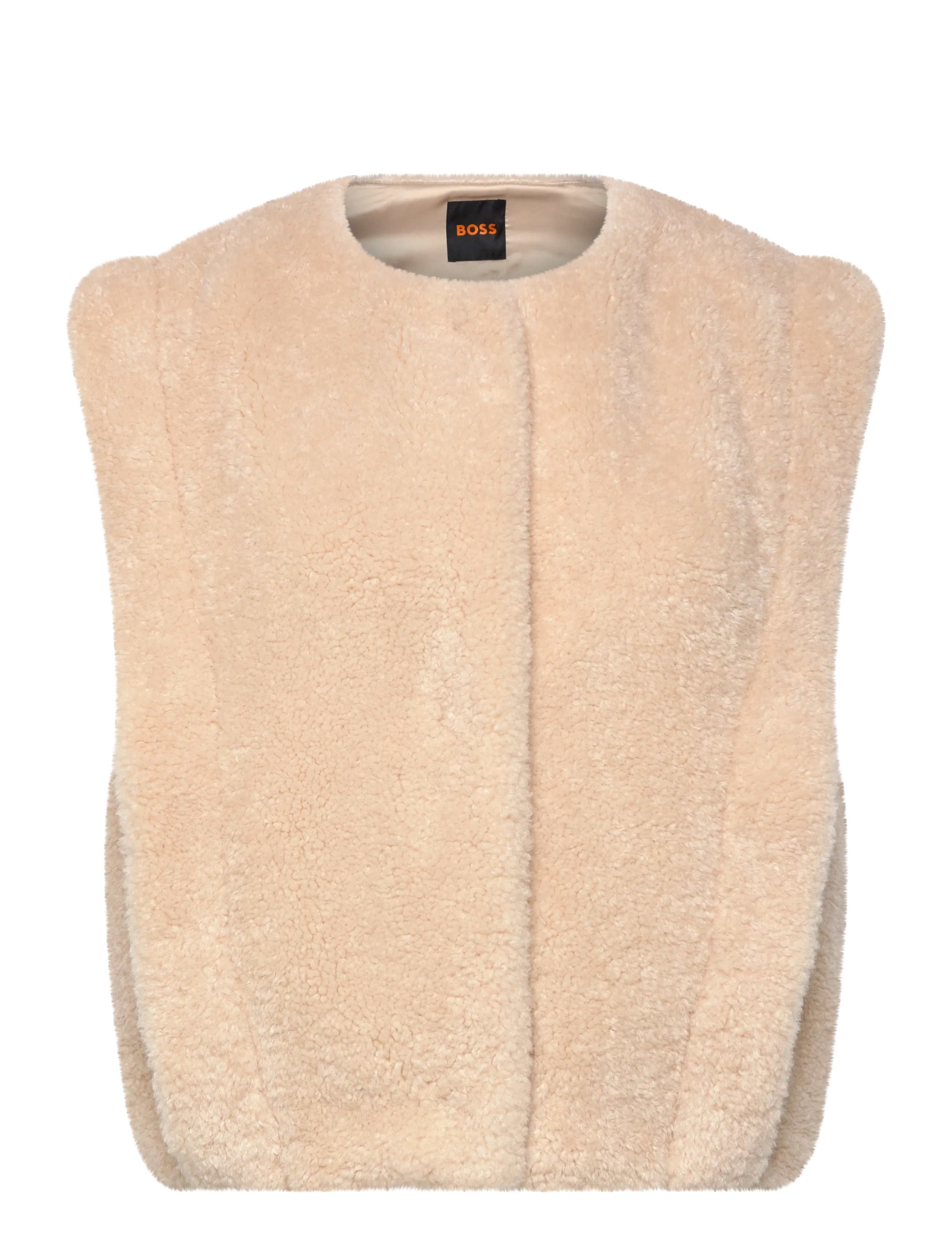 BOSS C_Cosila - Fleece- og teddyveste - OPEN BEIGE / beige