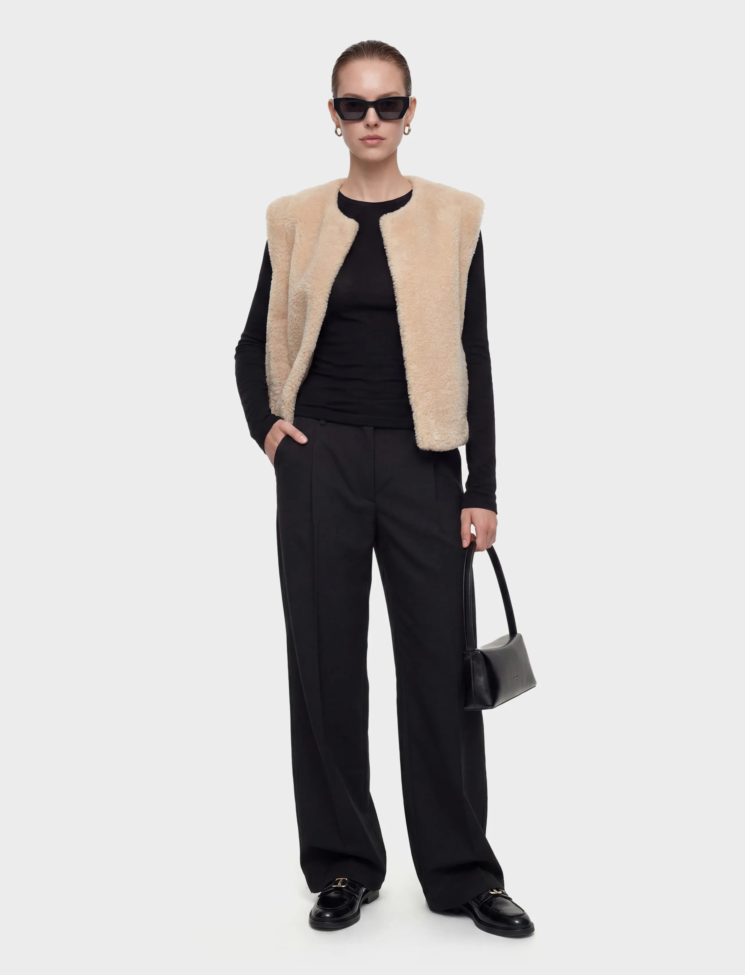 BOSS C_Cosila, 46, Beige, Veste > Strikkede Veste, Dame