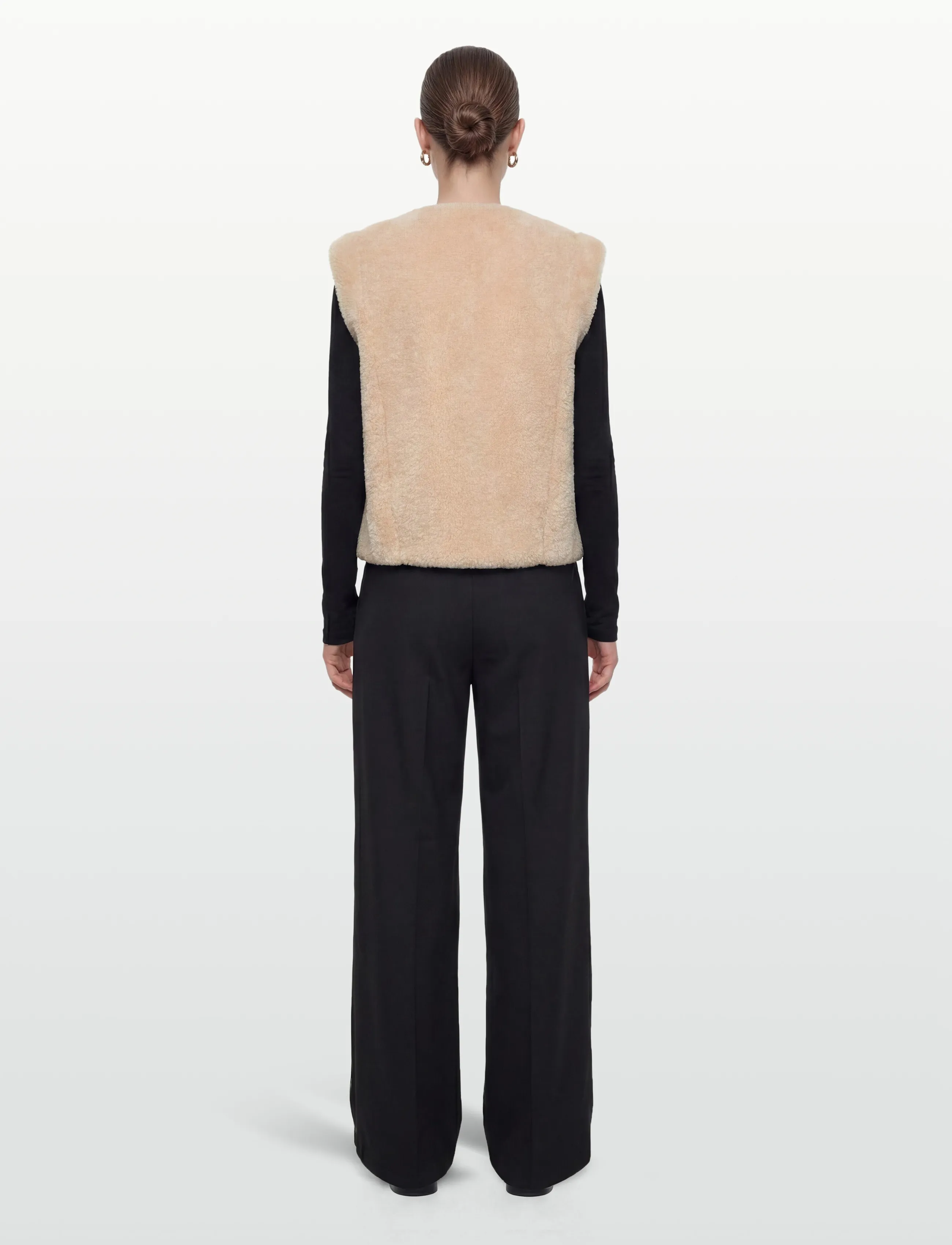 BOSS - C_Cosila - fleece- und teddy-westen - open beige - 4
