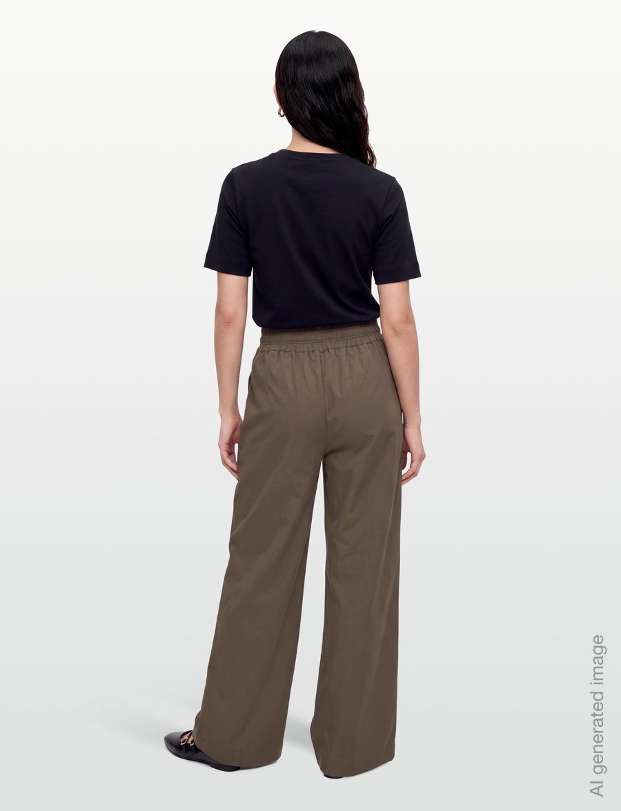 BOSS - C_Tarima - wide leg trousers - open green - 4