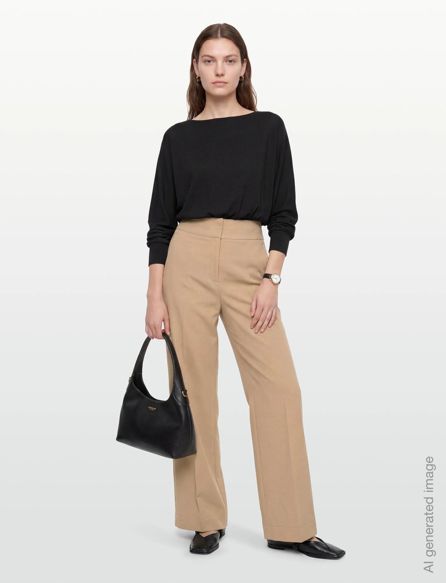 BOSS - C_Tarima - hosen mit weitem bein - rust/copper - 0