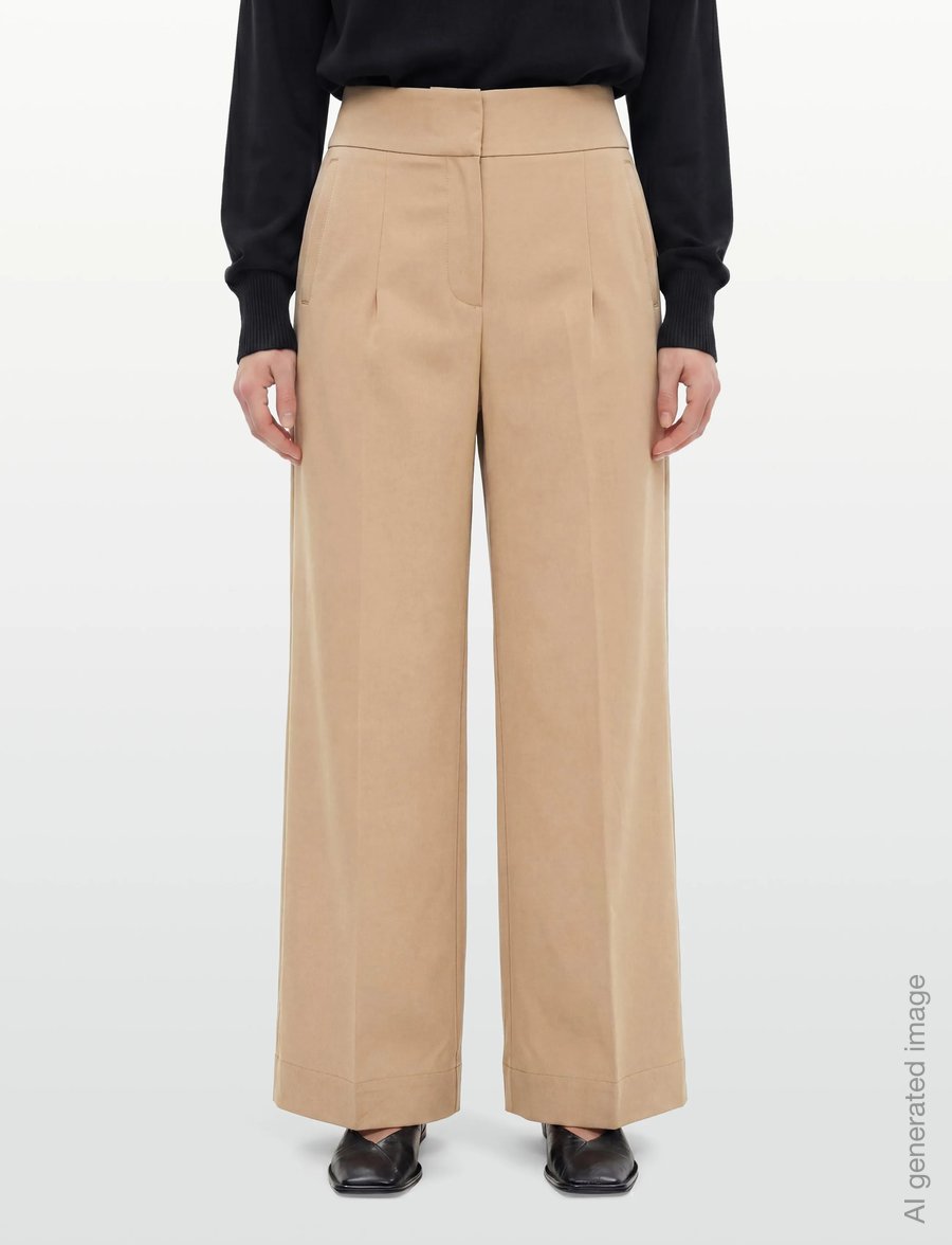 BOSS - C_Tarima - hosen mit weitem bein - rust/copper - 3