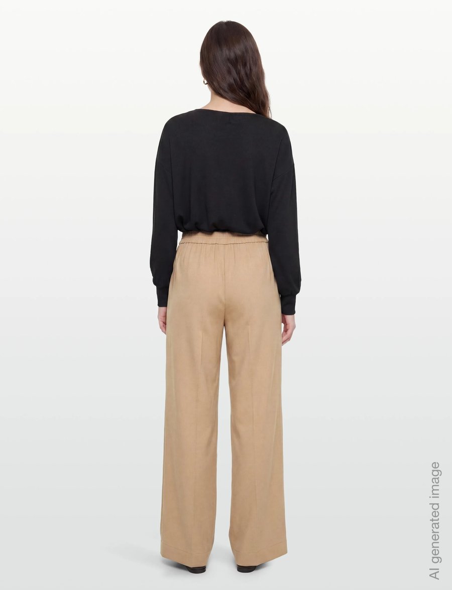 BOSS - C_Tarima - hosen mit weitem bein - rust/copper - 4