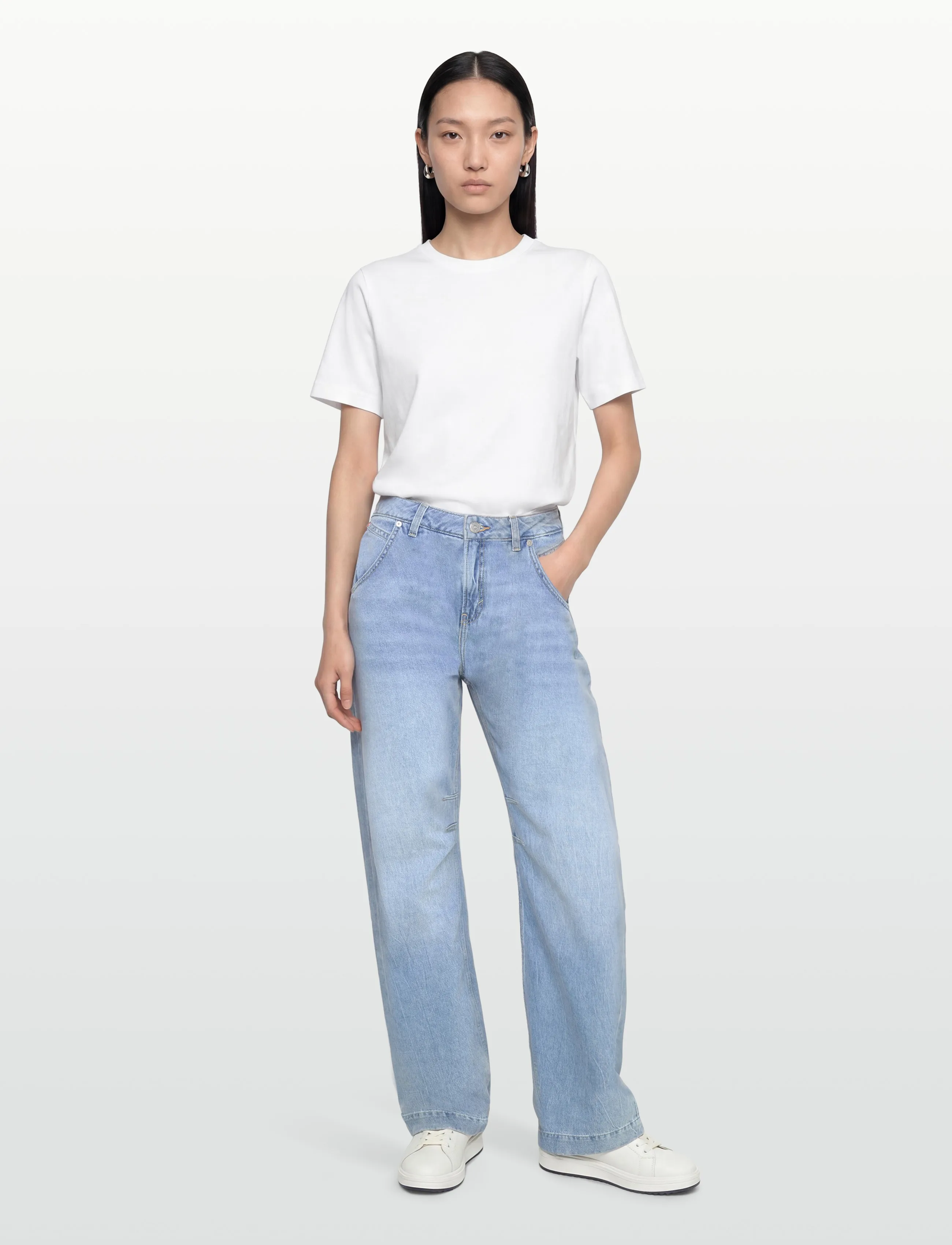 BOSS C_Slouchy Baloon, Kvinder, Slouchy Ballon Jeans, Blå, Str: 32 x 32