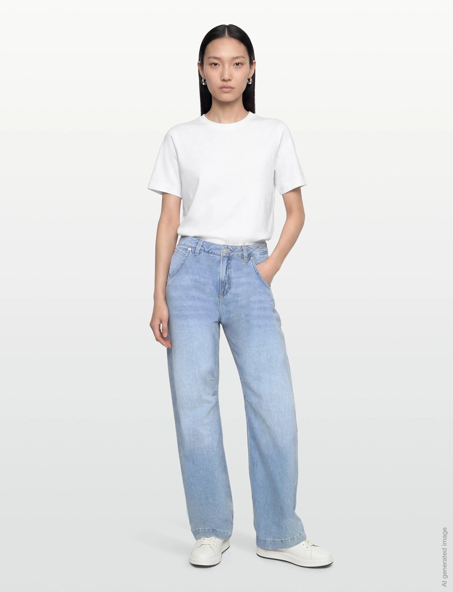 BOSS - C_SLOUCHY BALOON - barrel jeans - bright blue - 0