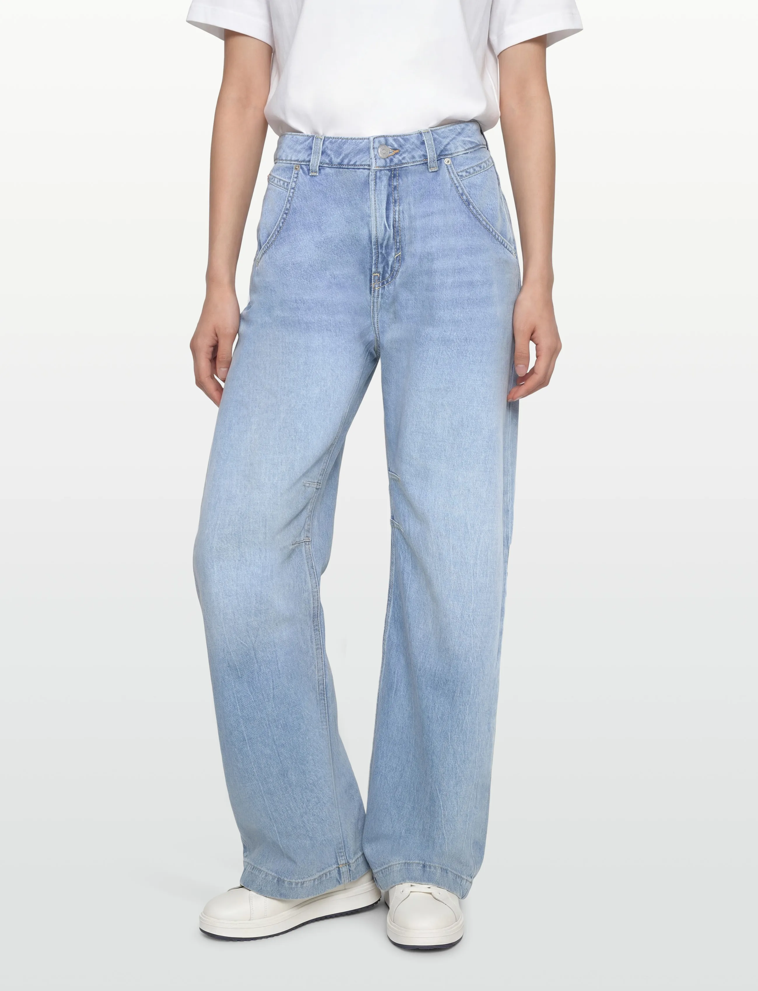BOSS - C_SLOUCHY BALOON - platūs džinsai - bright blue - 3