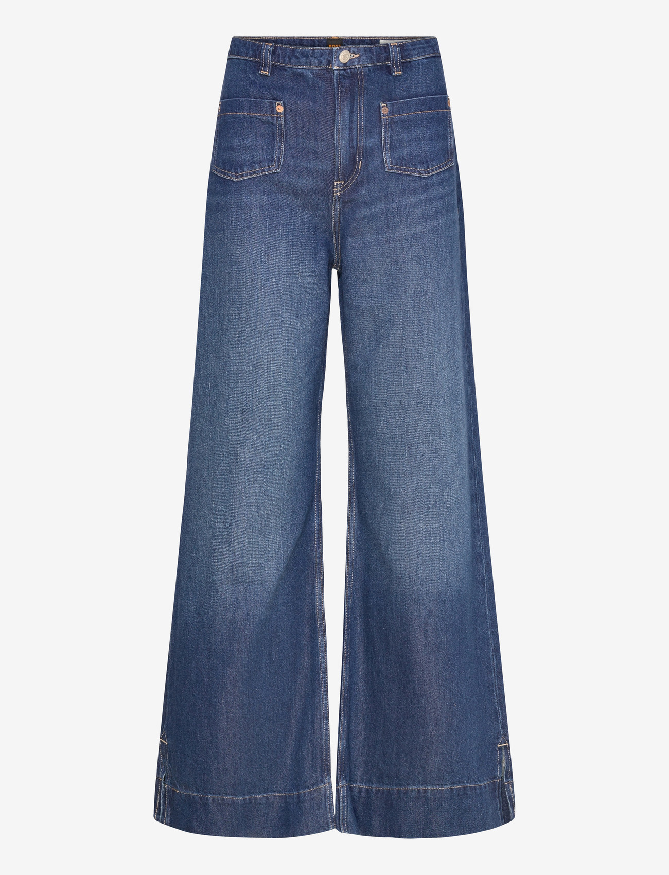 BOSS - C_MARLENE FLR HR - utsvängda jeans - dark blue - 0