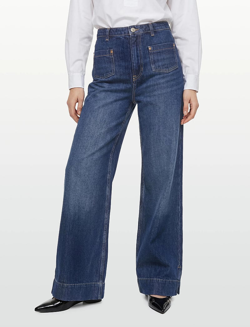 BOSS - C_MARLENE FLR HR - schlaghosen - dark blue - 3