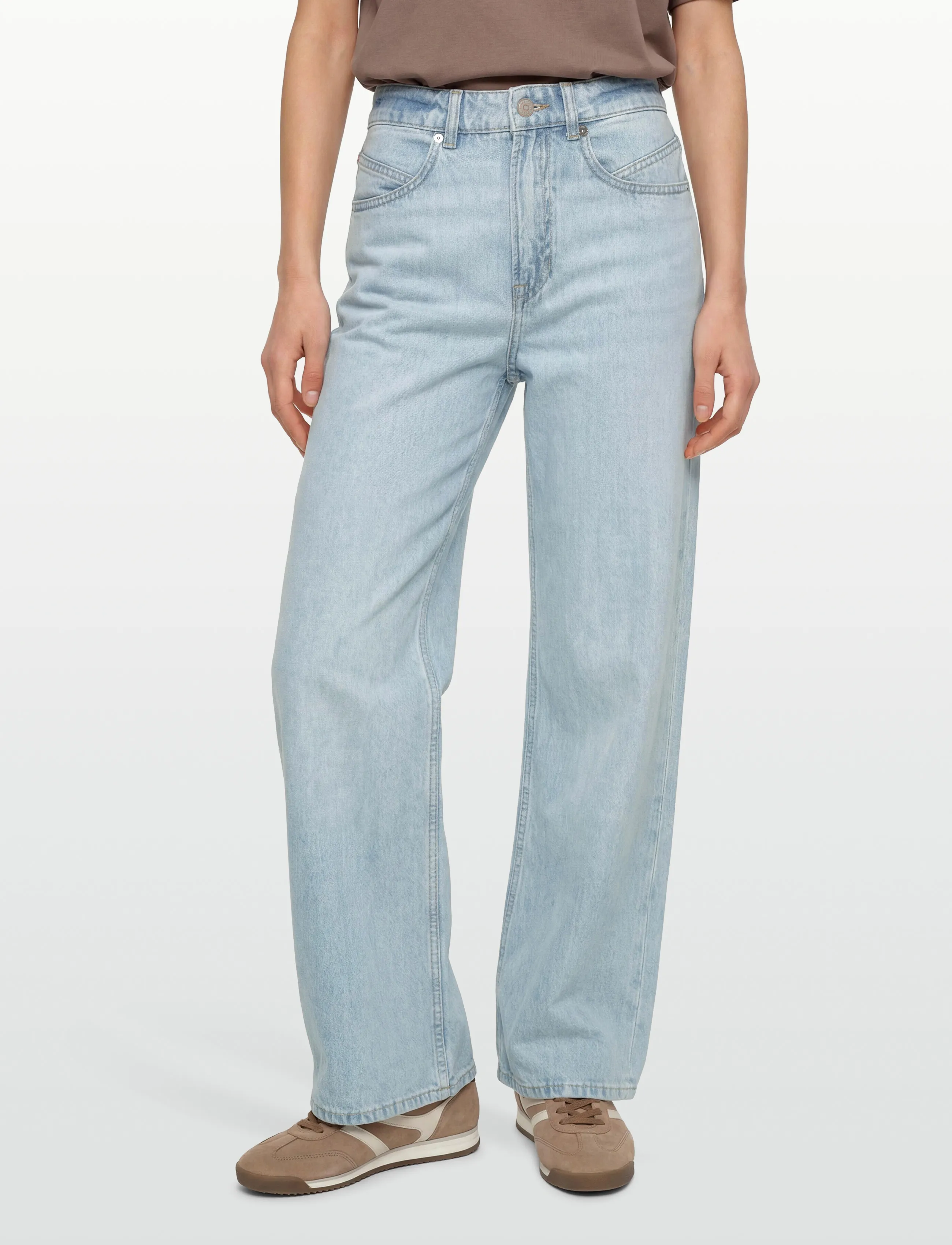 BOSS - C_MARLENE CROP - wide leg jeans - bright blue - 3