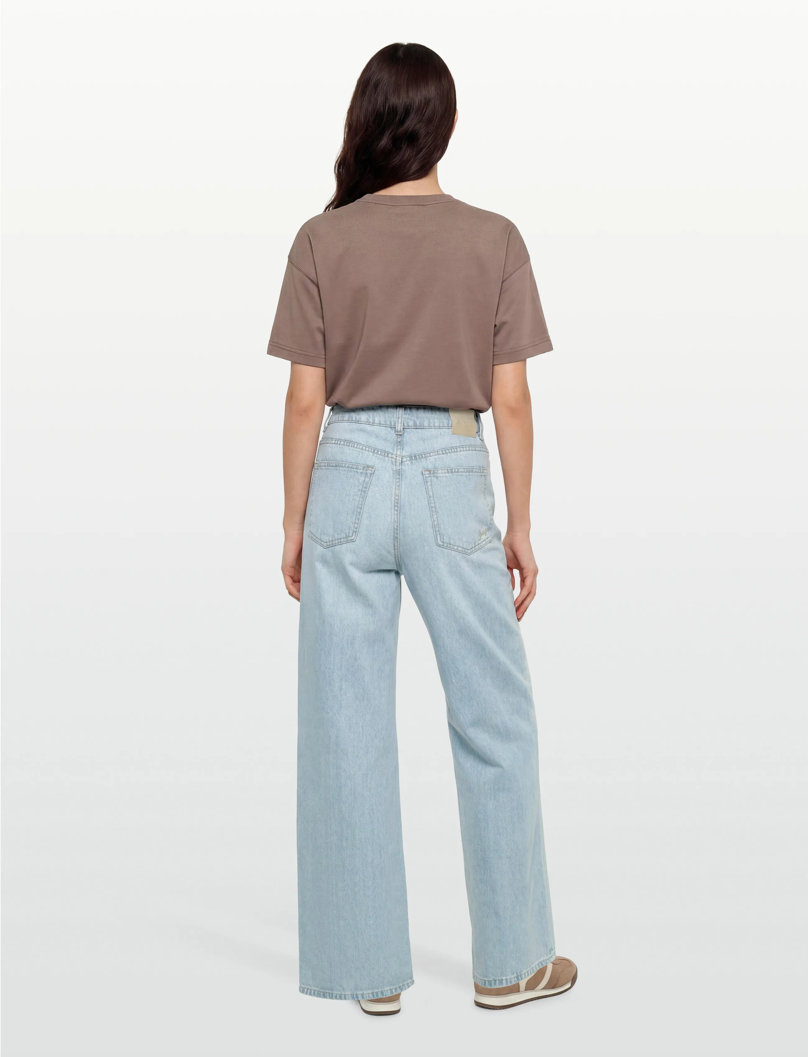 BOSS - C_MARLENE CROP - hosen mit weitem bein - bright blue - 4
