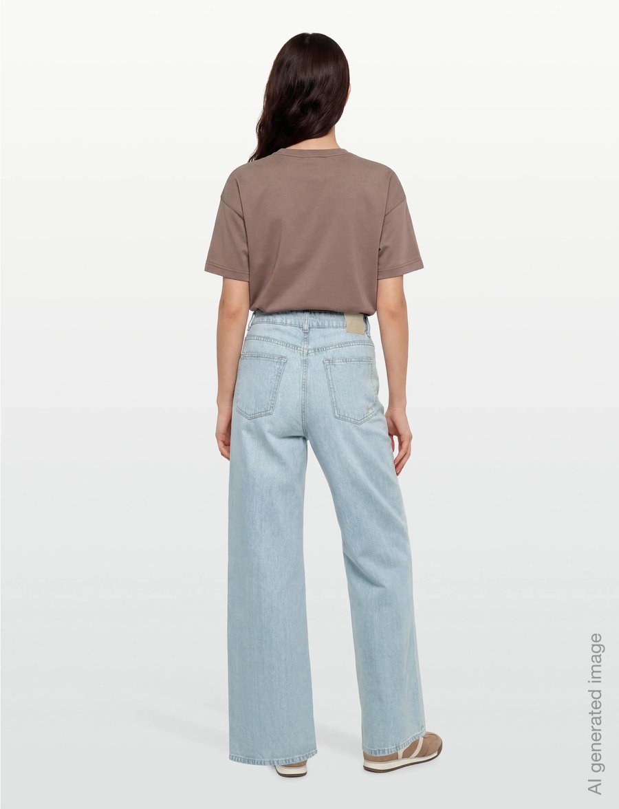 BOSS - C_MARLENE CROP - hosen mit weitem bein - bright blue - 4