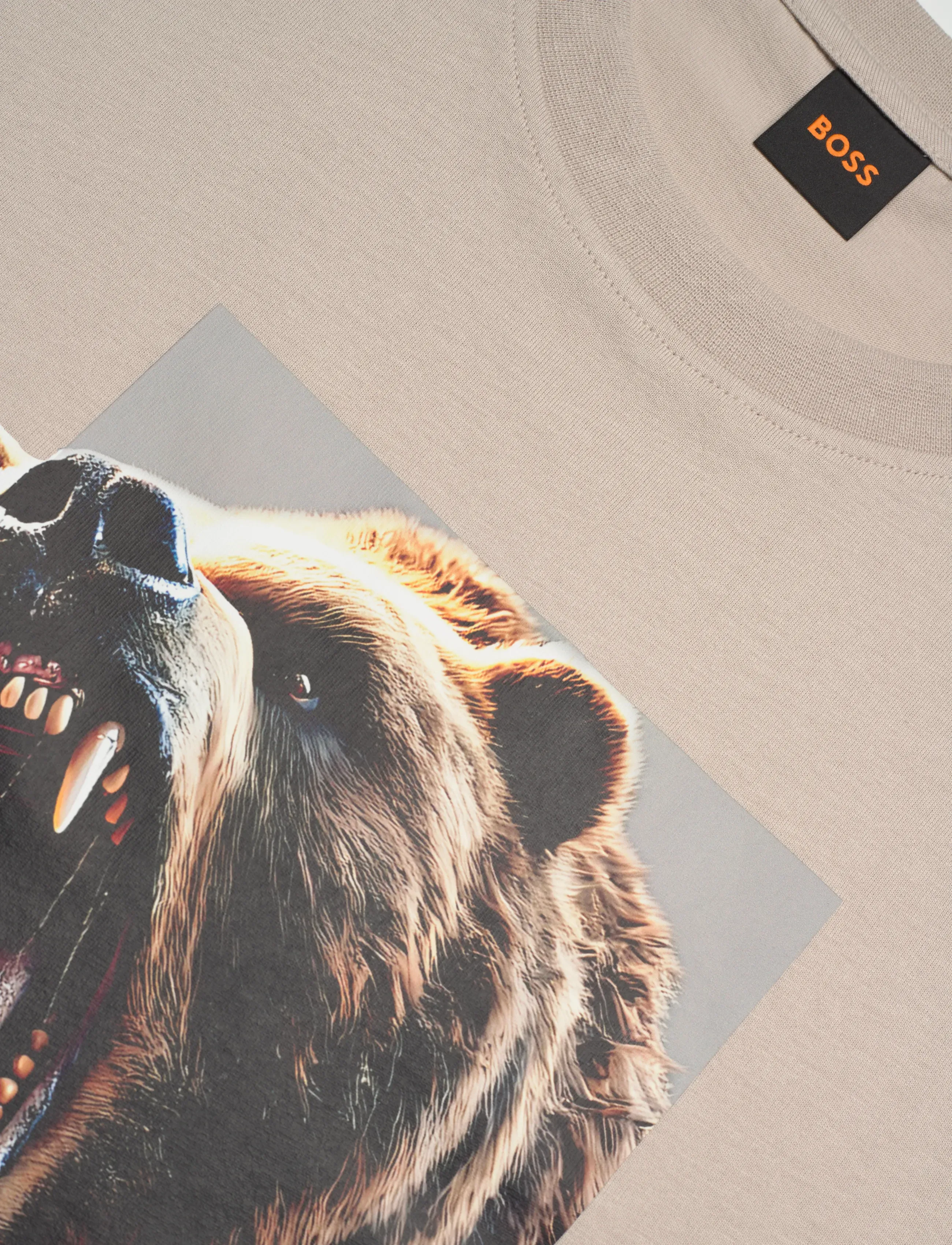 BOSS - Te_Dobermann - kortærmede t-shirts - open grey - 2