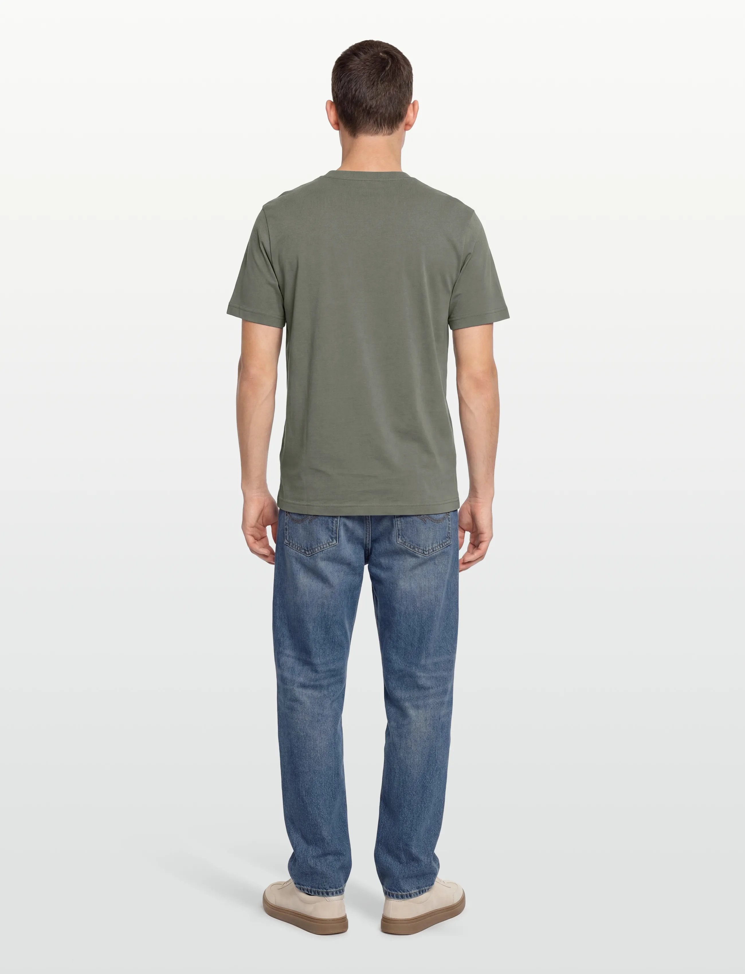 BOSS - Te_Dobermann - short-sleeved t-shirts - open grey - 4