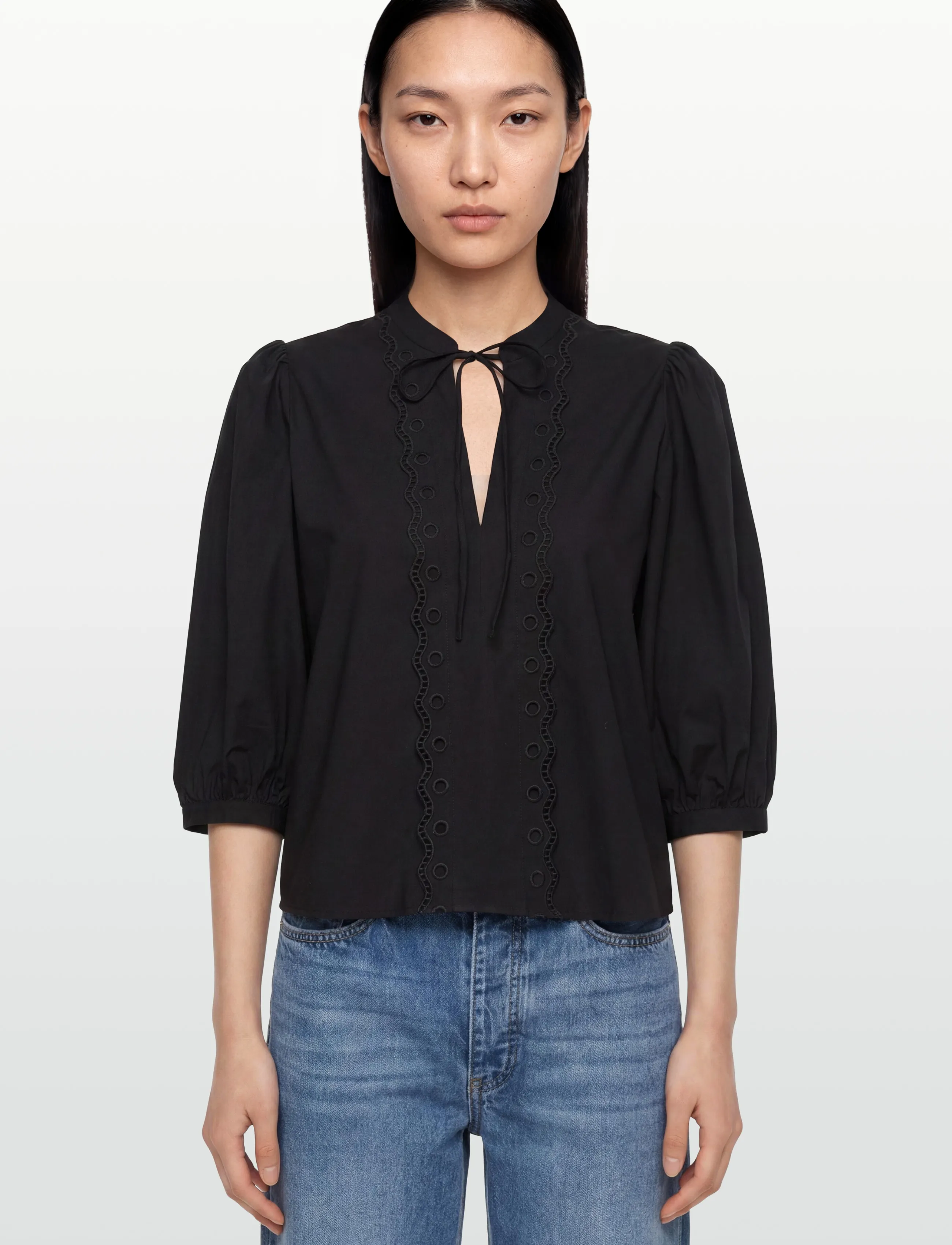 BOSS - C_Balet - langærmede bluser - black - 3