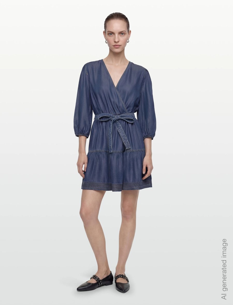 BOSS - C_Dardy - wrap dresses - medium blue - 0