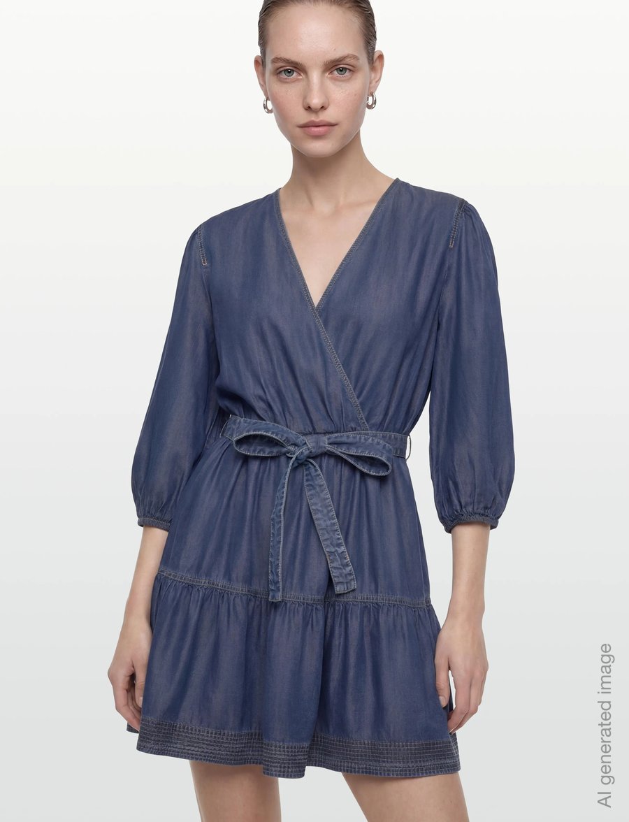 BOSS - C_Dardy - wrap dresses - medium blue - 3