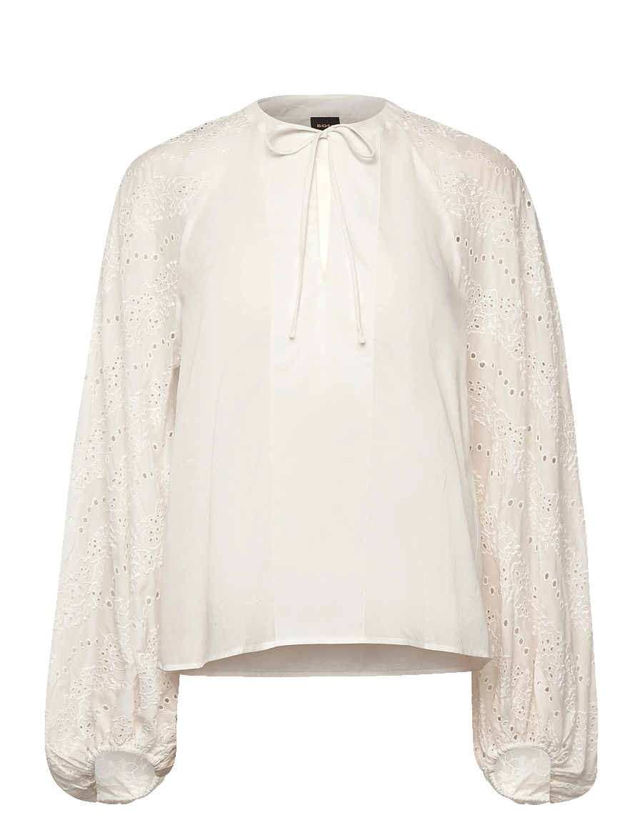 BOSS - C_Belvast - langärmelige blusen - open white - 1