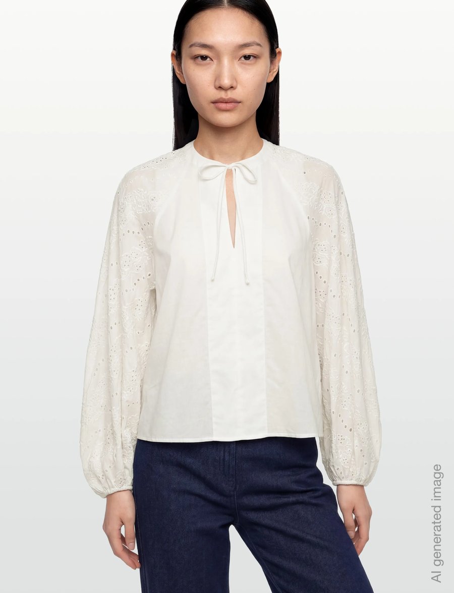 BOSS - C_Belvast - langärmelige blusen - open white - 3