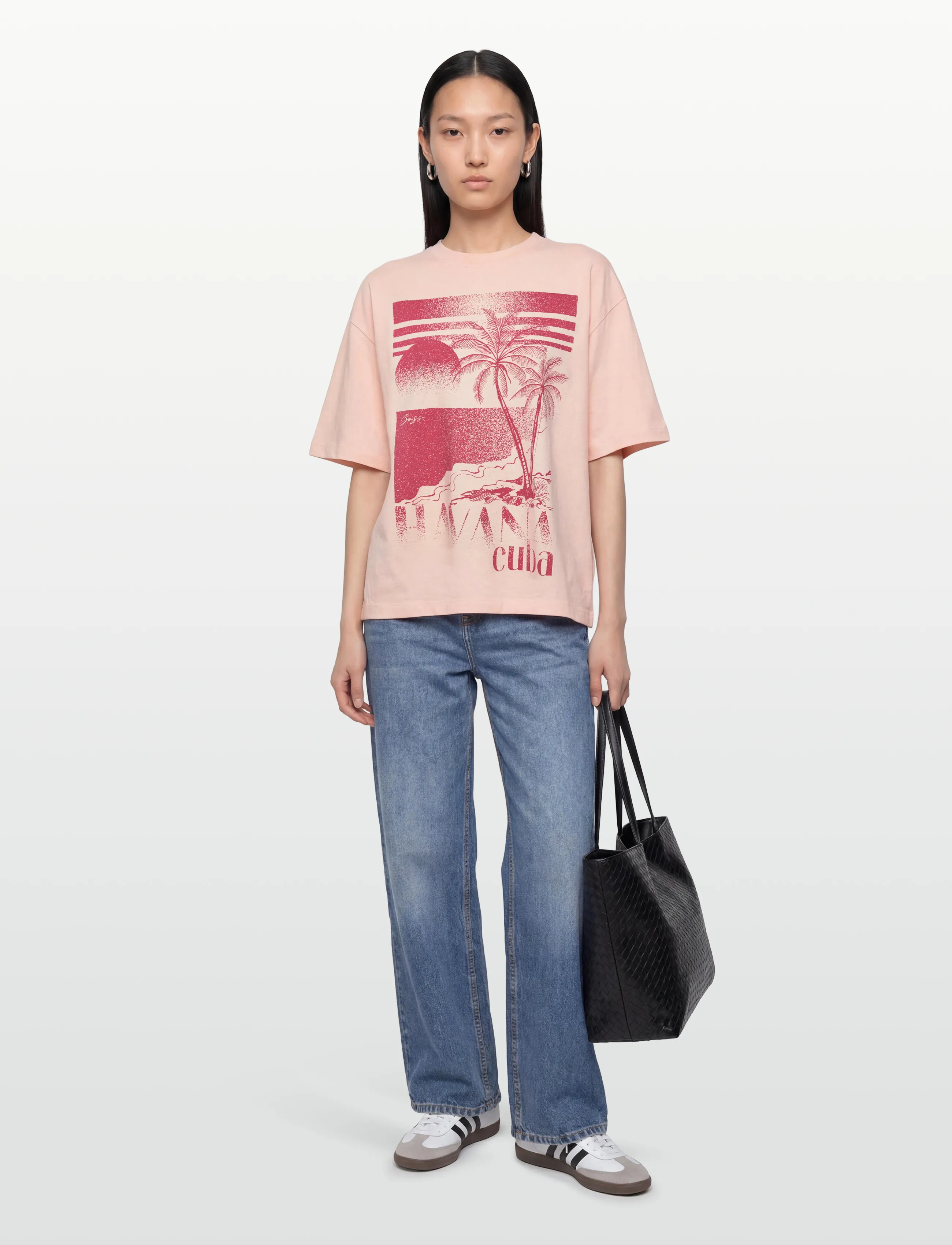 BOSS C_Eboys_2 - T-shirts & Toppar - LIGHT/PASTEL PINK / pink/rose