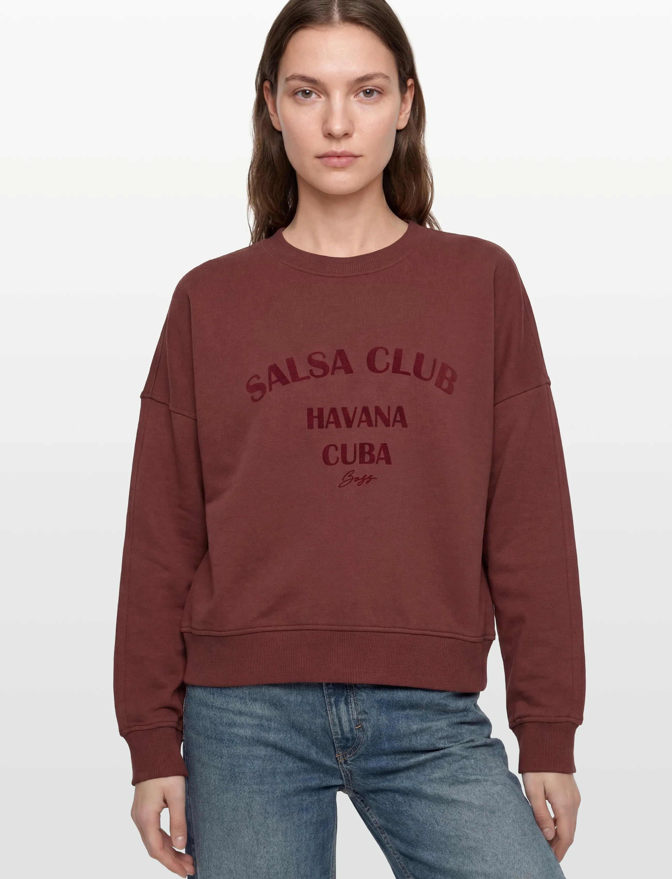 BOSS - C_Ever_3 - sweatshirts & hættetrøjer - dark red - 3