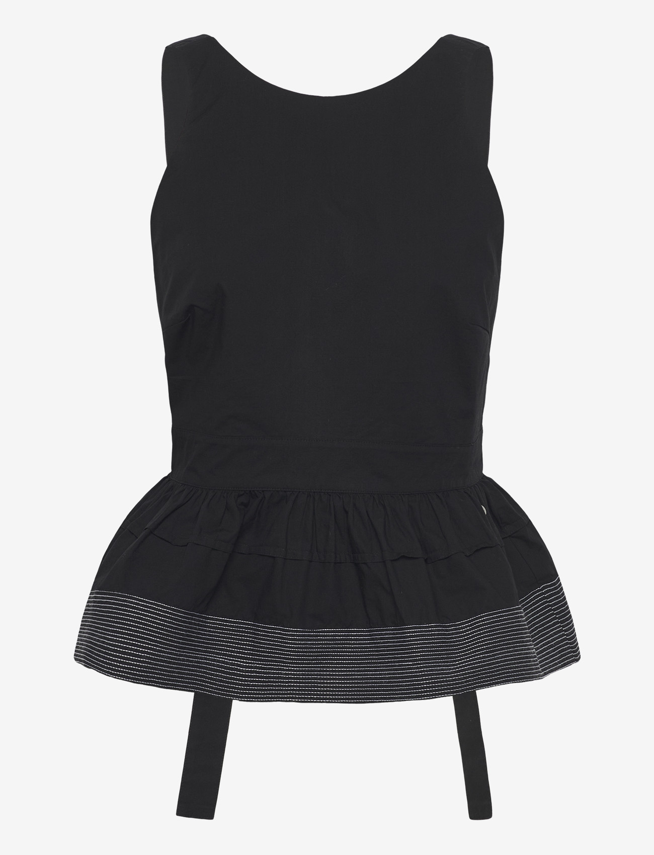 BOSS - C_Idil - sleeveless blouses - black - 1