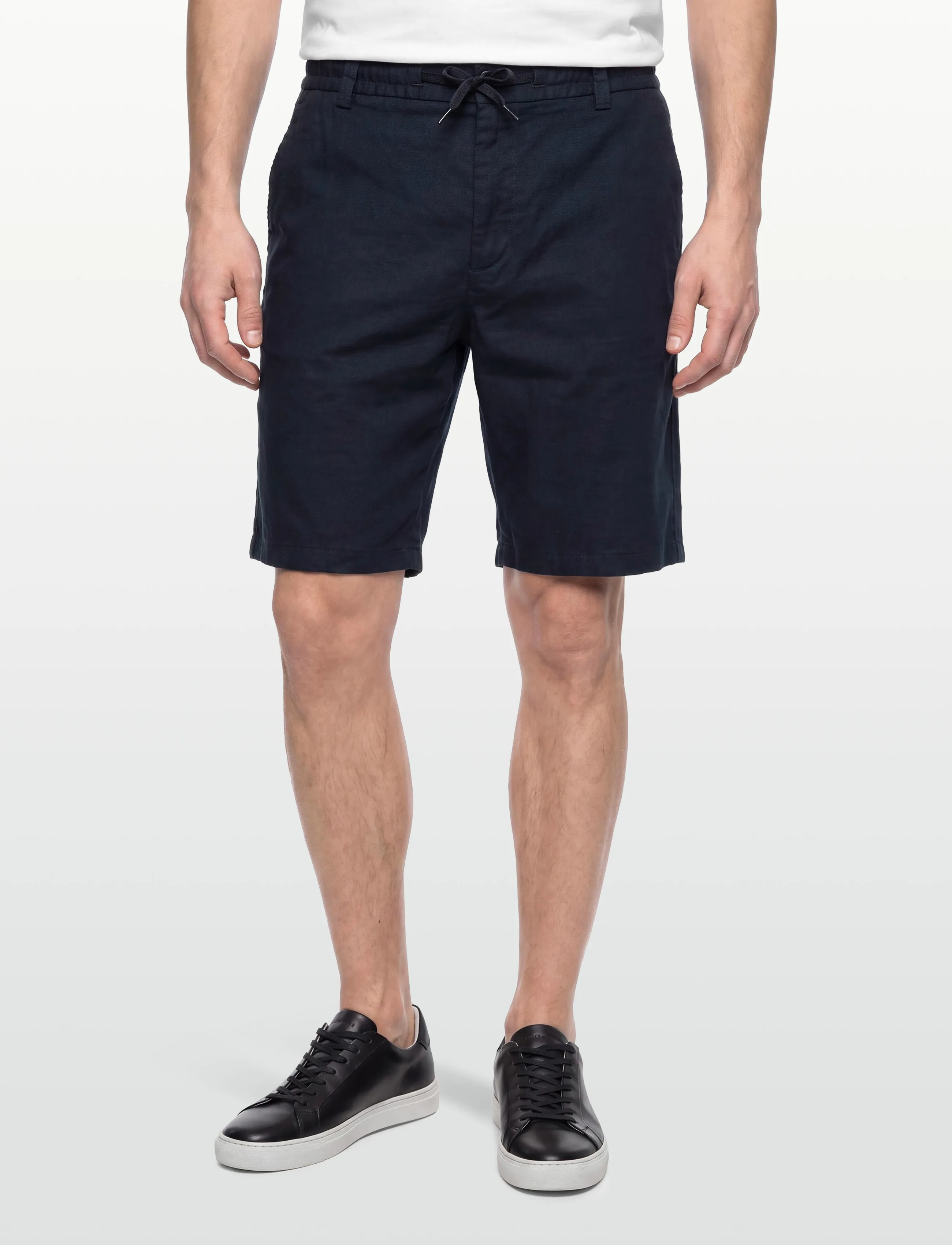 BOSS - Chino_Tapered_DS_3S - szorty lniane - dark blue - 3