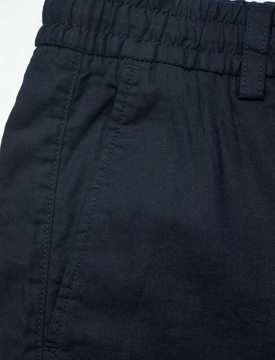 BOSS - Chino_Tapered_DS_3S - hørshorts - dark blue - 5