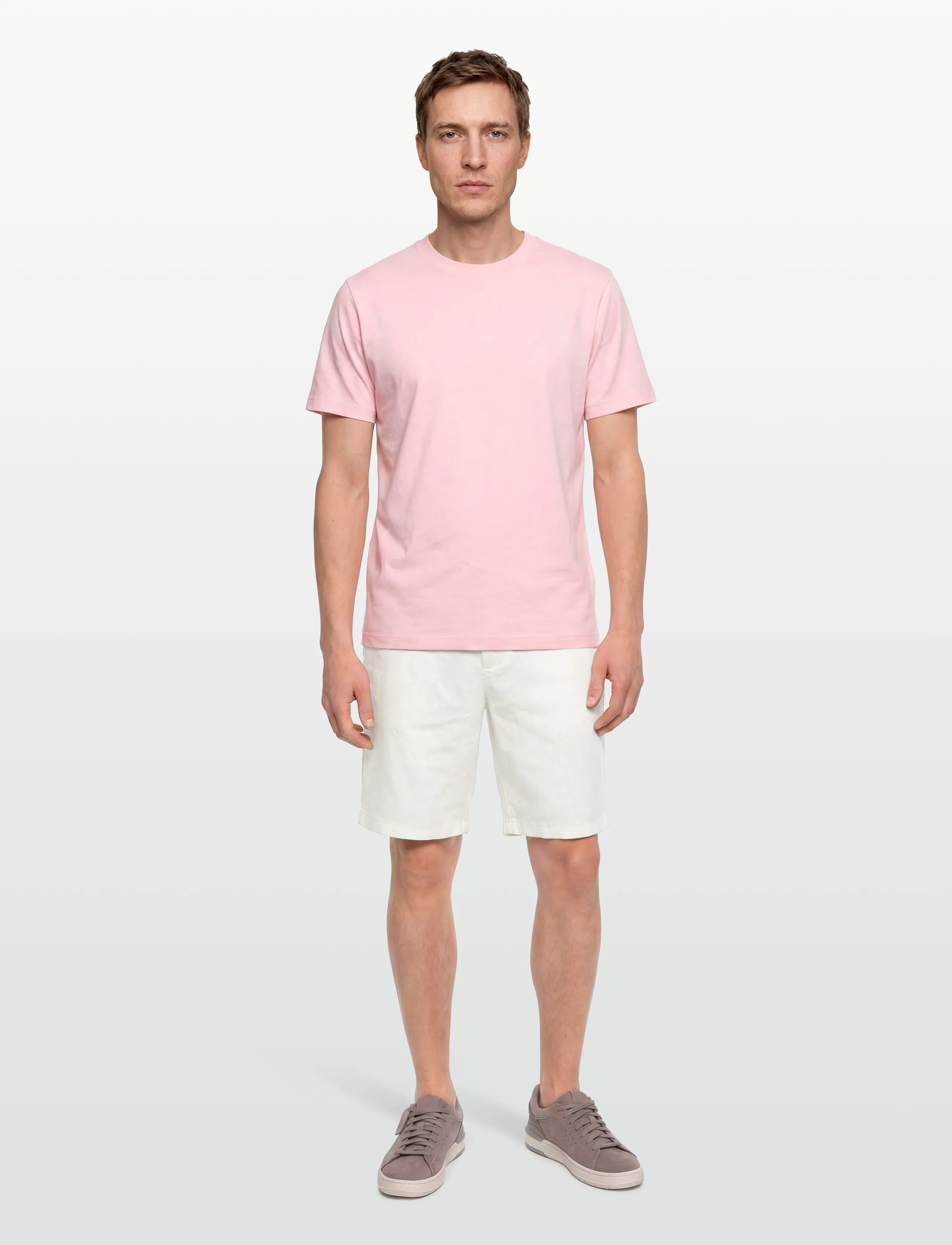 BOSS Chino_Tapered_Ds_3S, 34, Shorts, Creme - Linen Männerswear