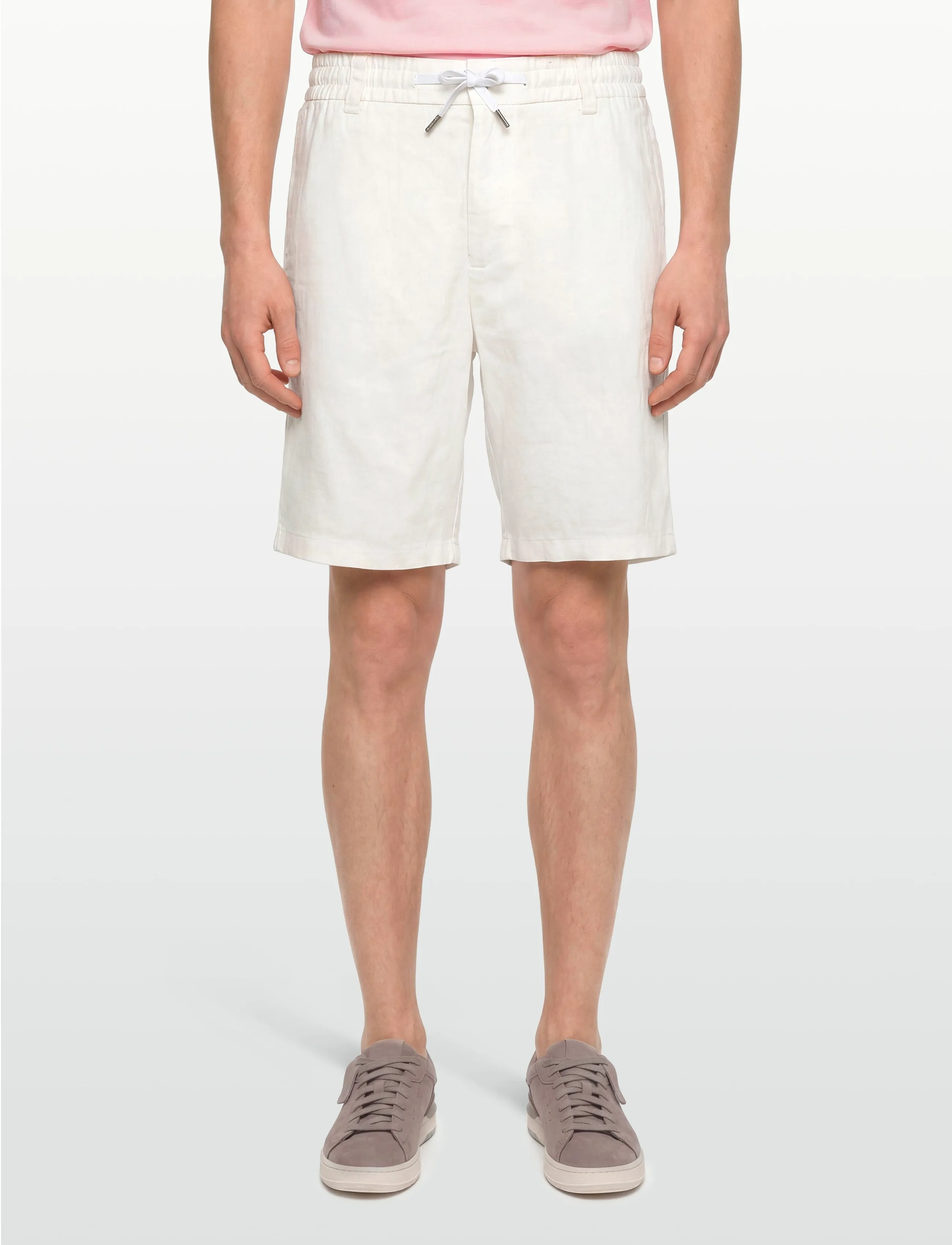 BOSS - Chino_Tapered_DS_3S - linased lühikesed püksid - natural - 3