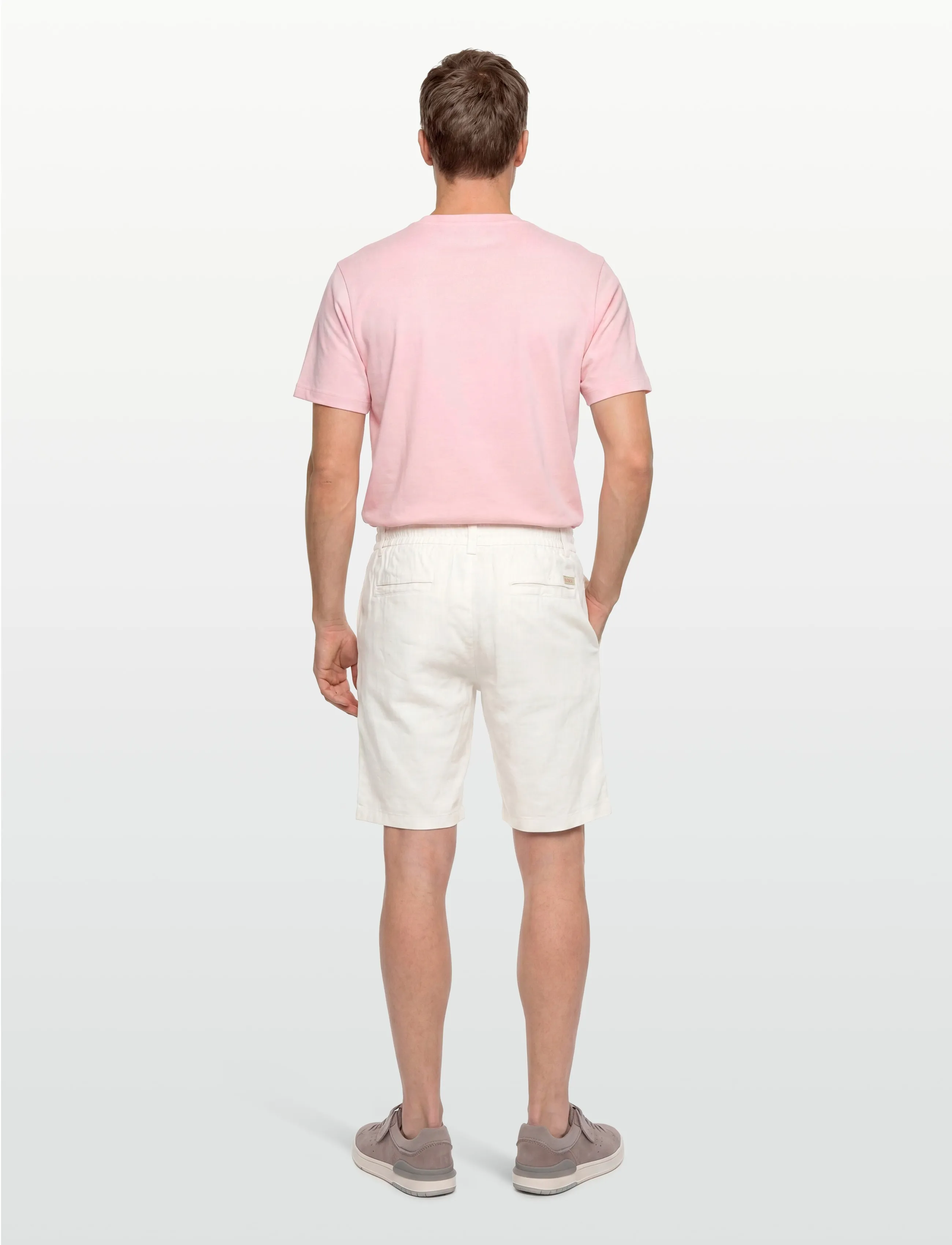 BOSS - Chino_Tapered_DS_3S - linased lühikesed püksid - natural - 4