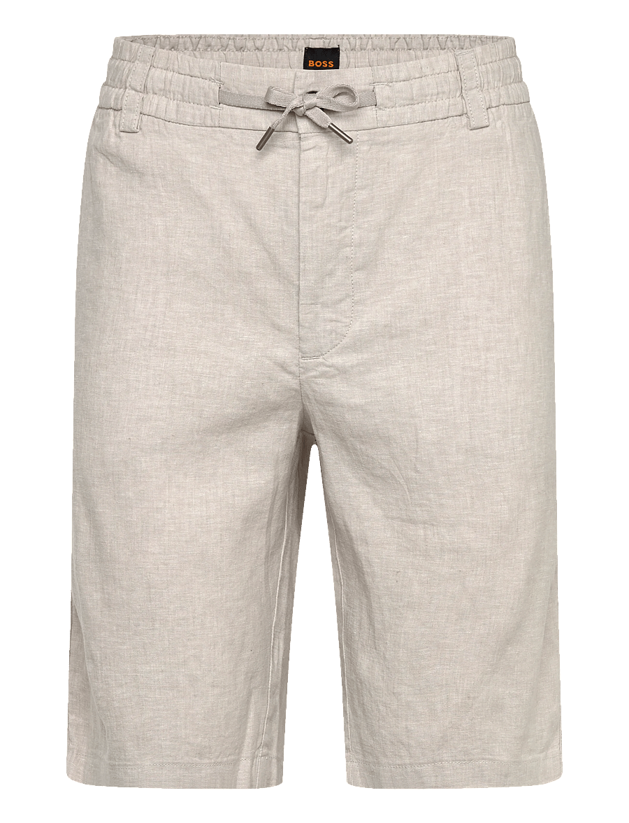 BOSS - Chino_Tapered_DS_3S - linen shorts - open grey - 0