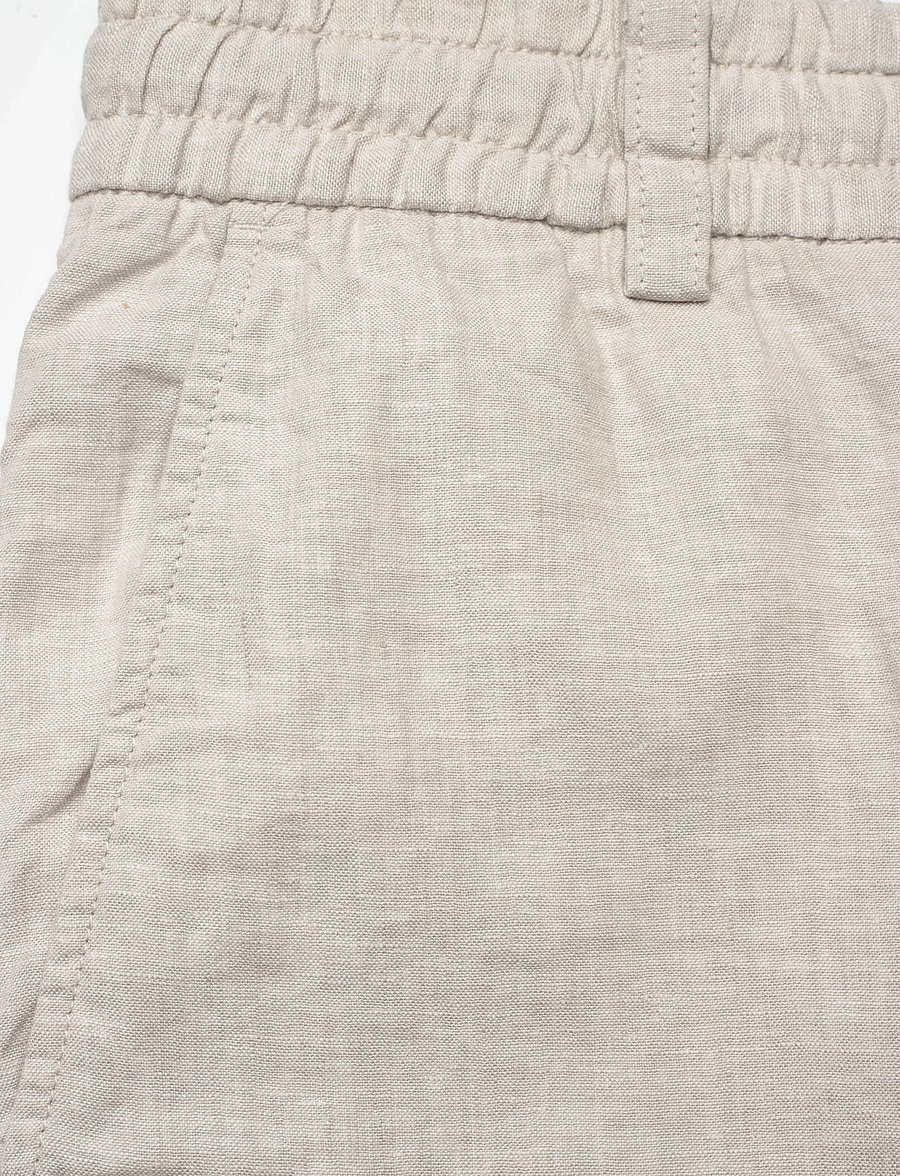 BOSS - Chino_Tapered_DS_3S - linen shorts - open grey - 2