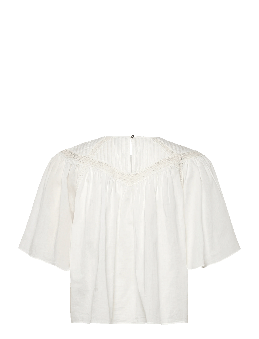 BOSS - C_Benzy - kurzärmelige blusen - open white - 1