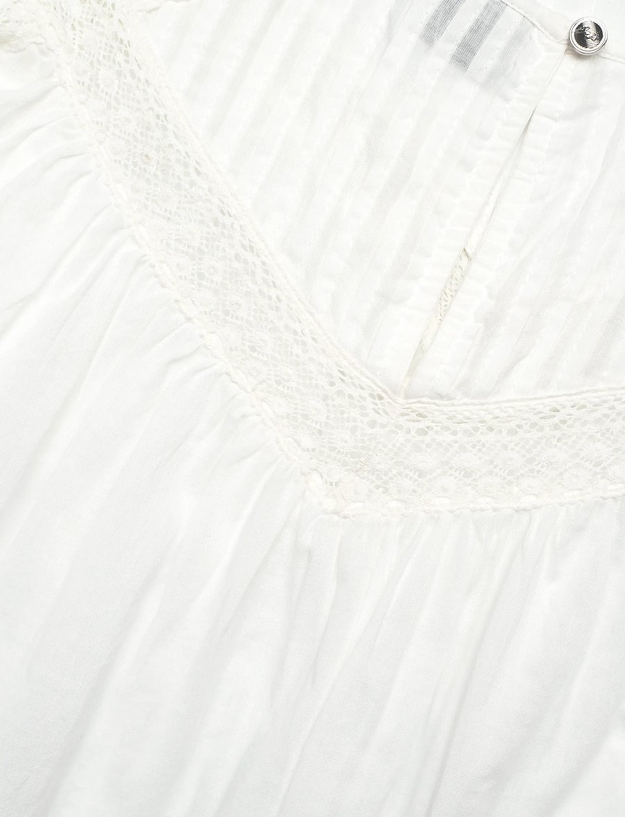 BOSS - C_Benzy - kurzärmelige blusen - open white - 2