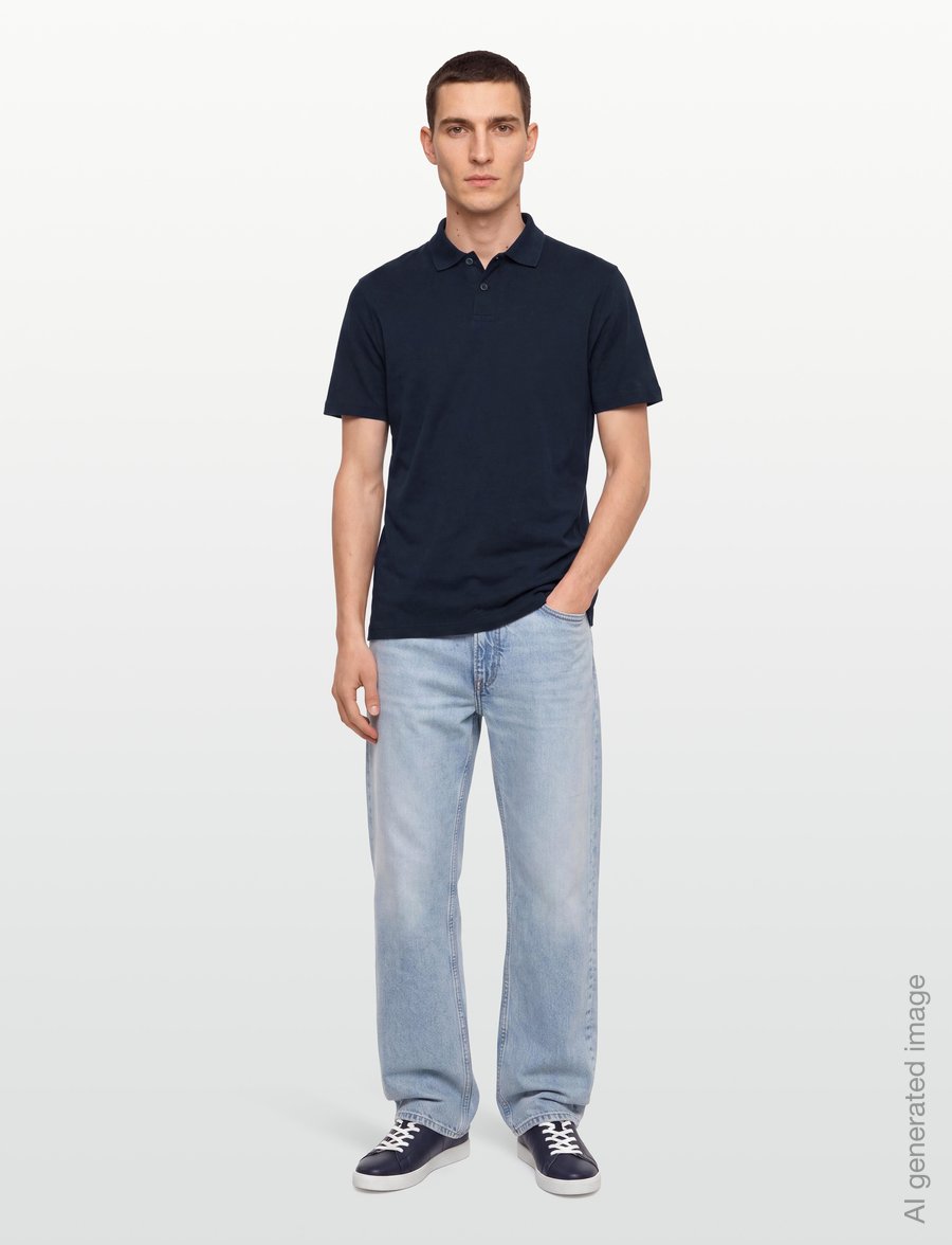 BOSS - Pe_Tape - knitted polos - dark blue - 0