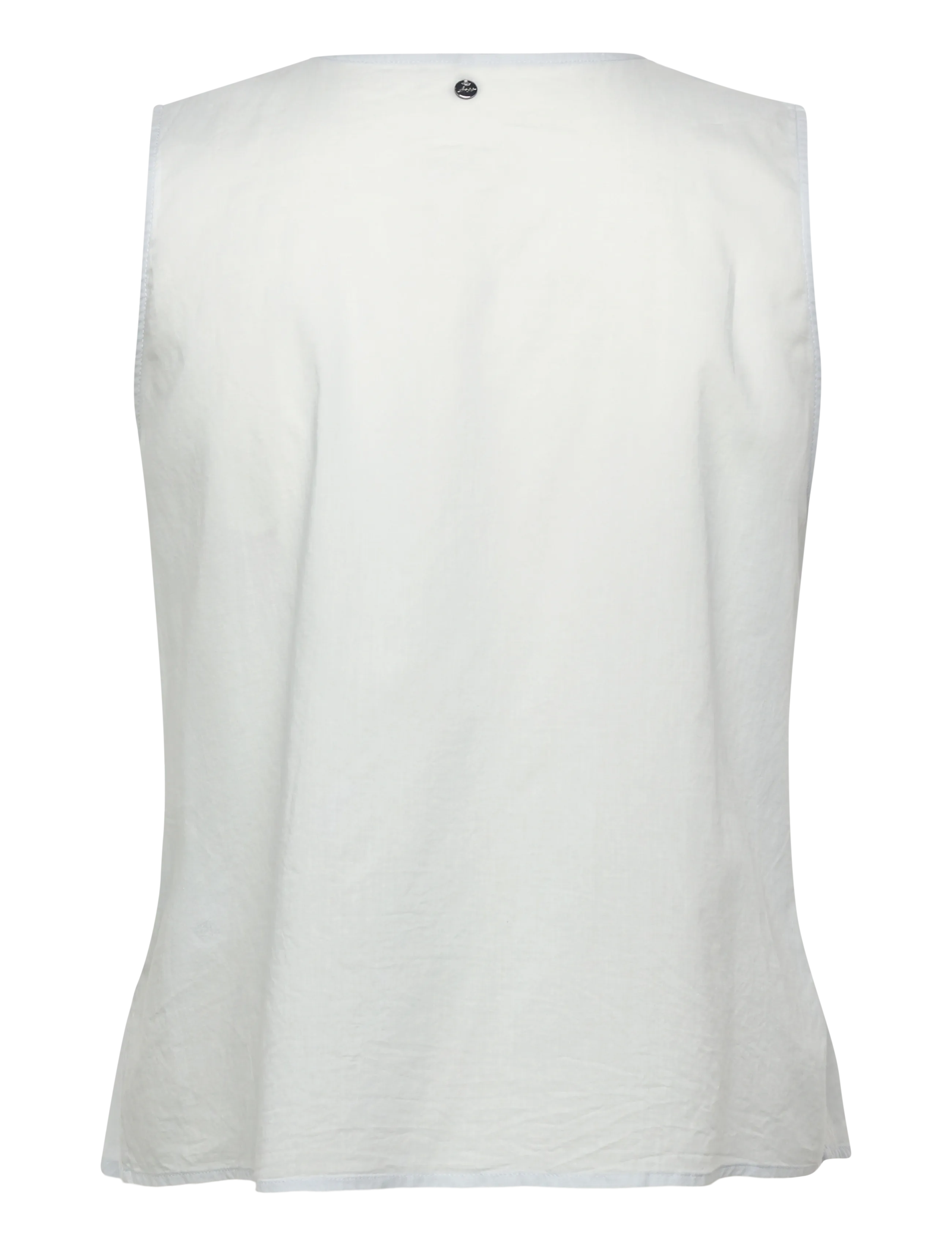 BOSS - C_Ilenna - sleeveless blouses - open blue - 1