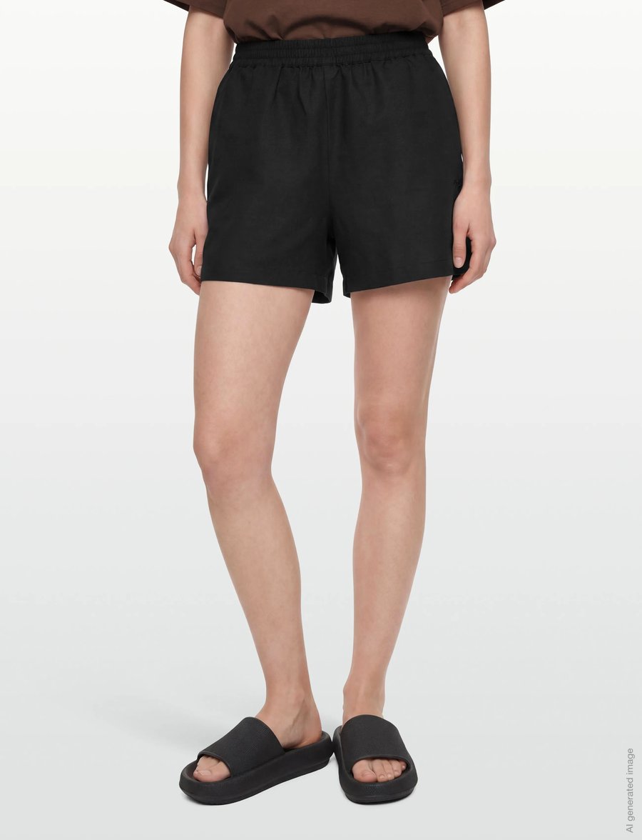 BOSS - C_Tallan - linneshorts - black - 3