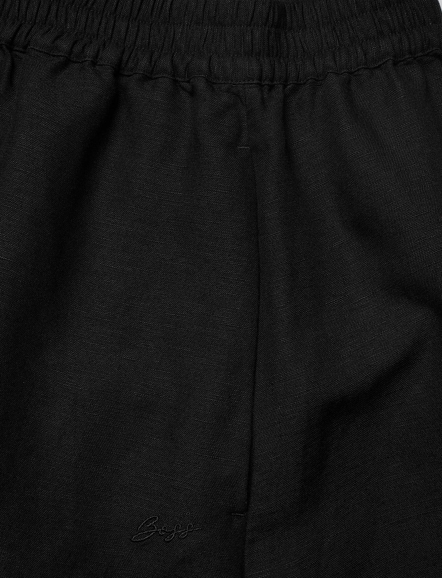 BOSS - C_Tallan - linneshorts - black - 2