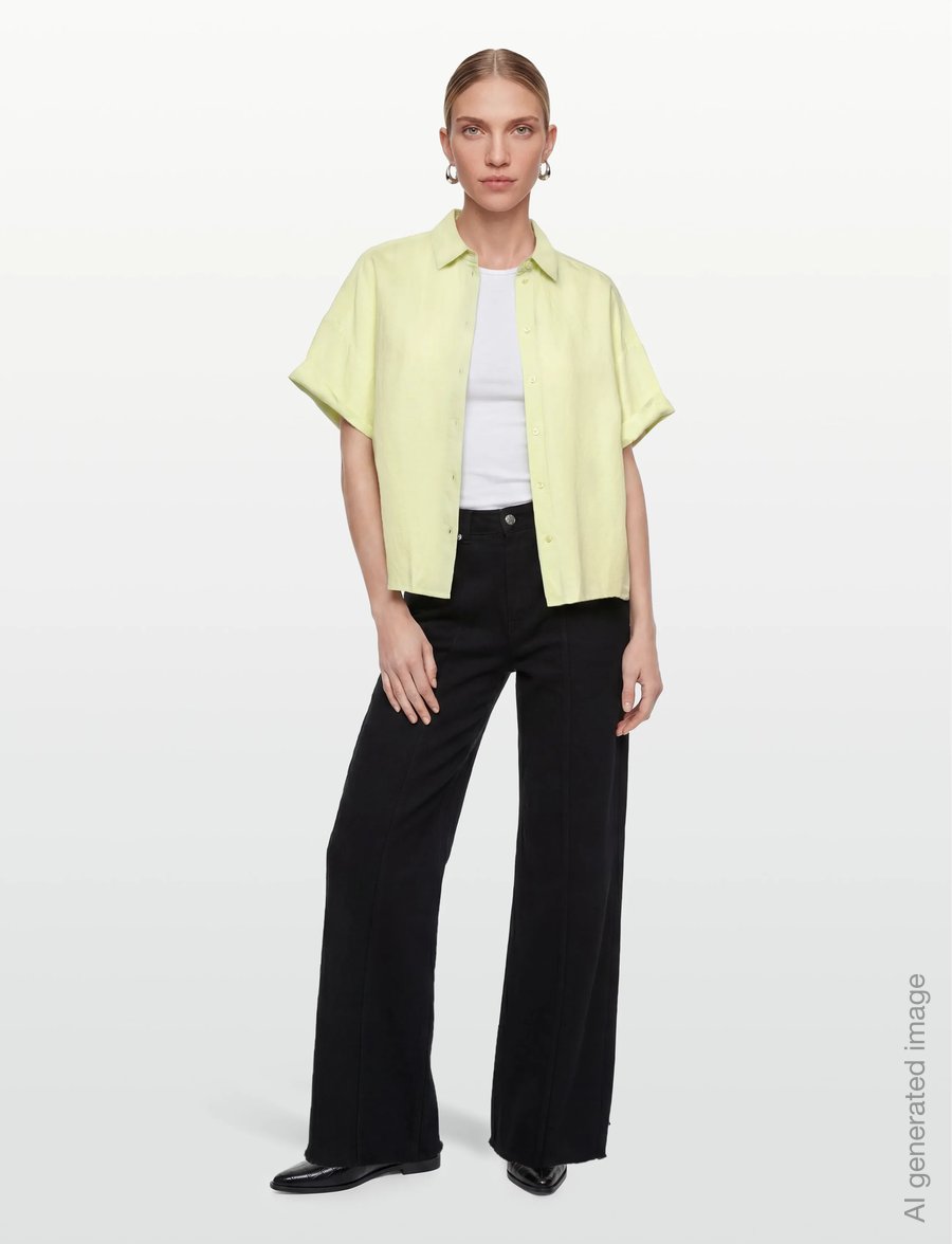 BOSS - C_Bisenas - leinenhemden - bright green - 0