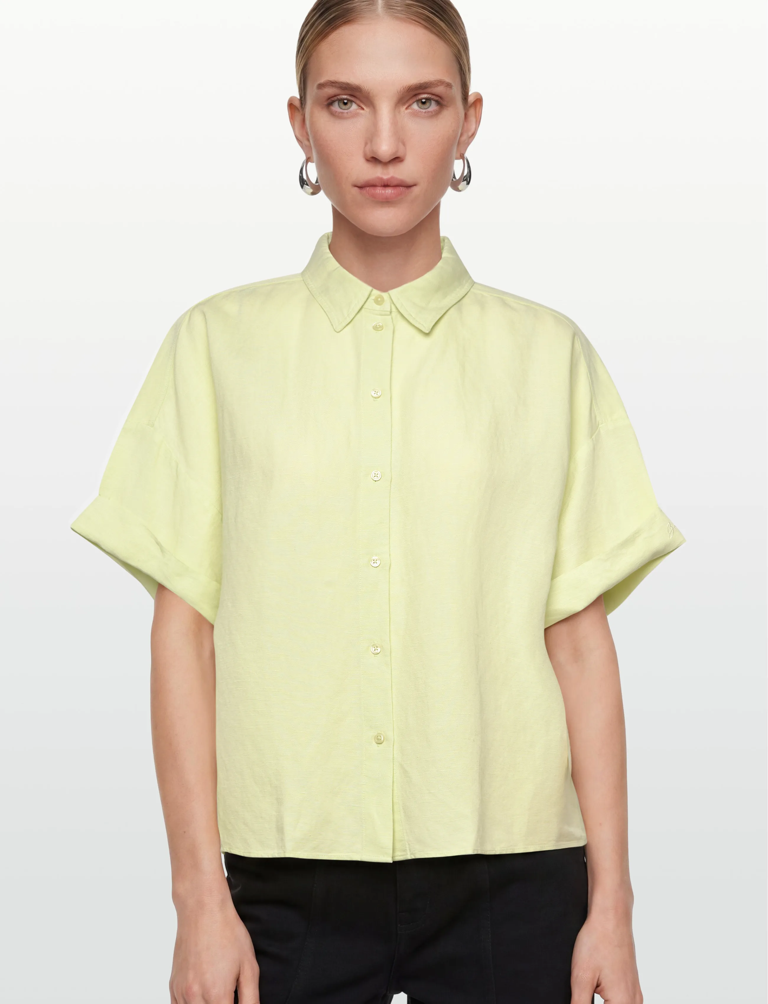 BOSS - C_Bisenas - hørskjorter - bright green - 3