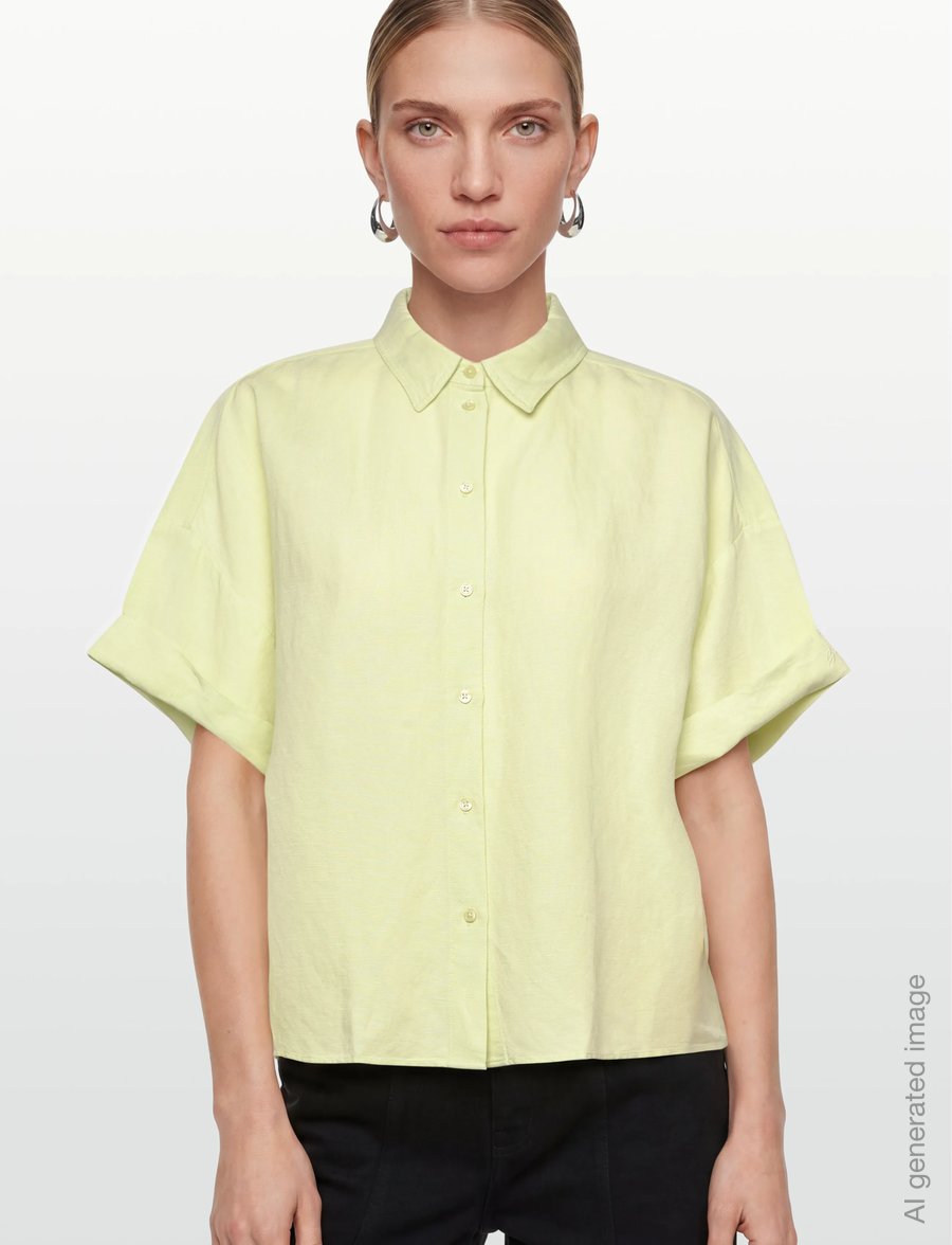 BOSS - C_Bisenas - leinenhemden - bright green - 3