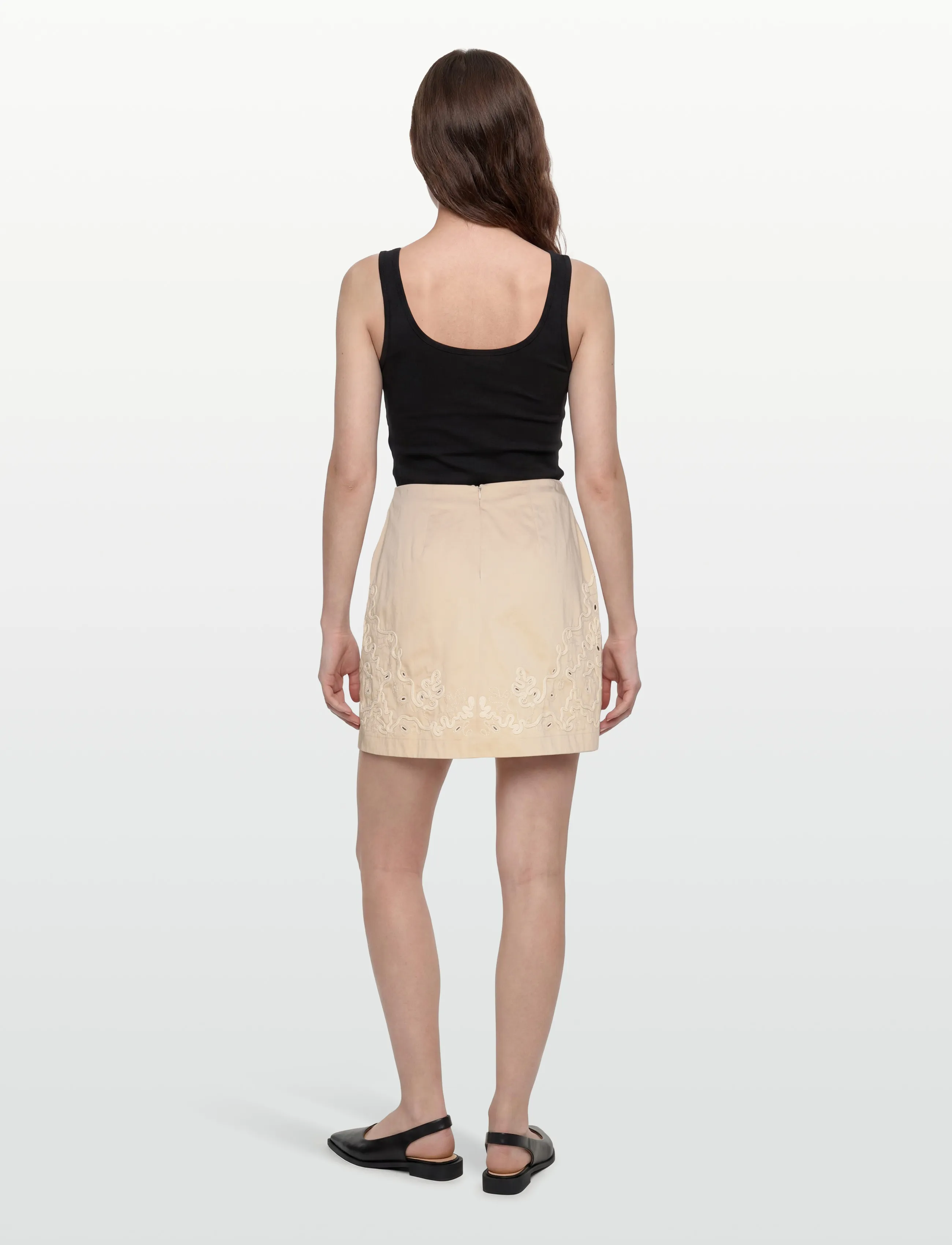 BOSS - C_Valembroi_1 - kurze röcke - open beige - 4