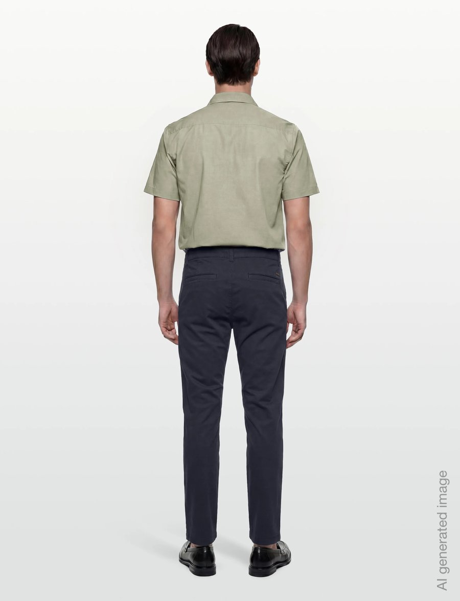 BOSS - Chino_Tapered_1 - casual trousers - dark blue - 4