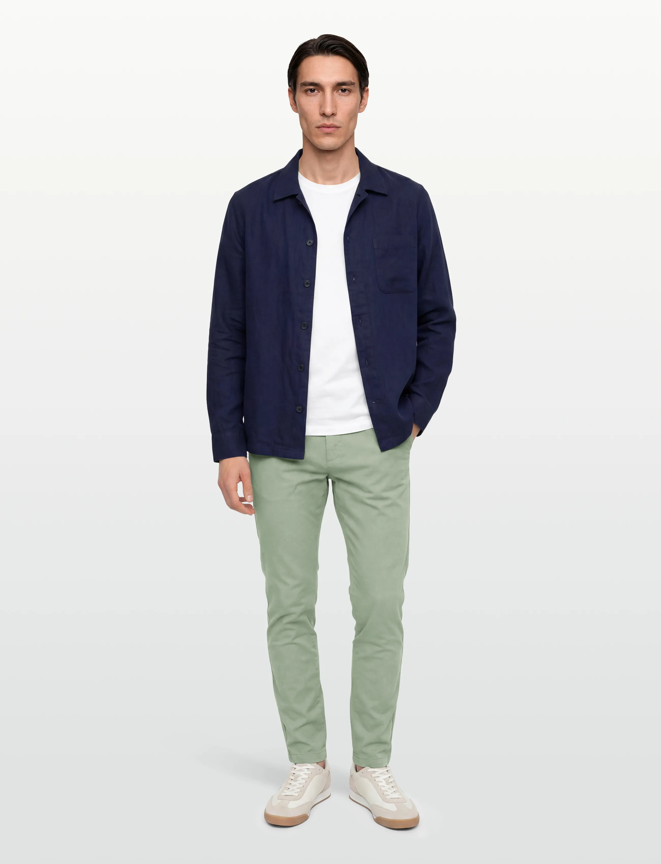 BOSS Chino_Tapered_1, 34 x 32, Green, Bukser > Afslappet, Herre