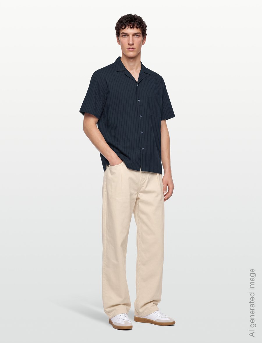 BOSS - Rayer_M - short-sleeved shirts - dark blue - 0