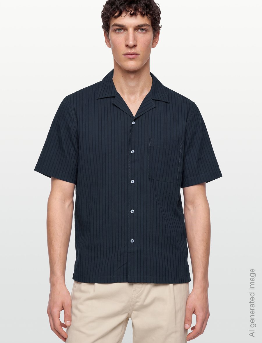 BOSS - Rayer_M - short-sleeved shirts - dark blue - 3