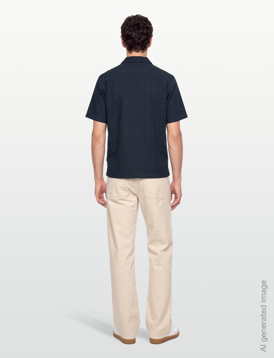 BOSS - Rayer_M - short-sleeved shirts - dark blue - 4